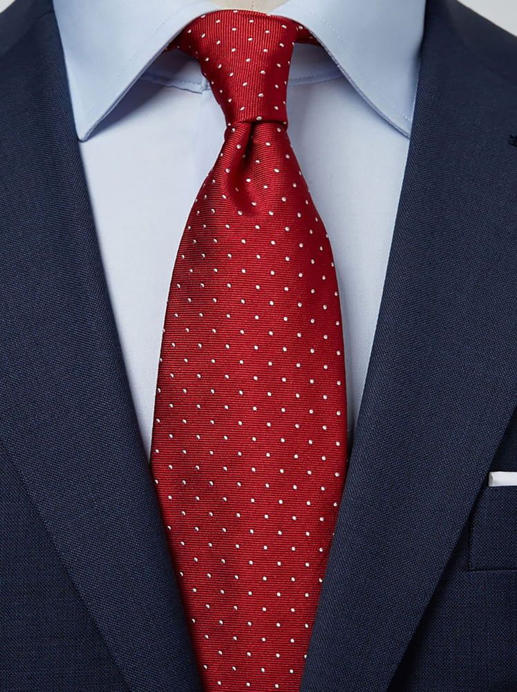 red dress tie Red men's ties - Solid cherry red tie