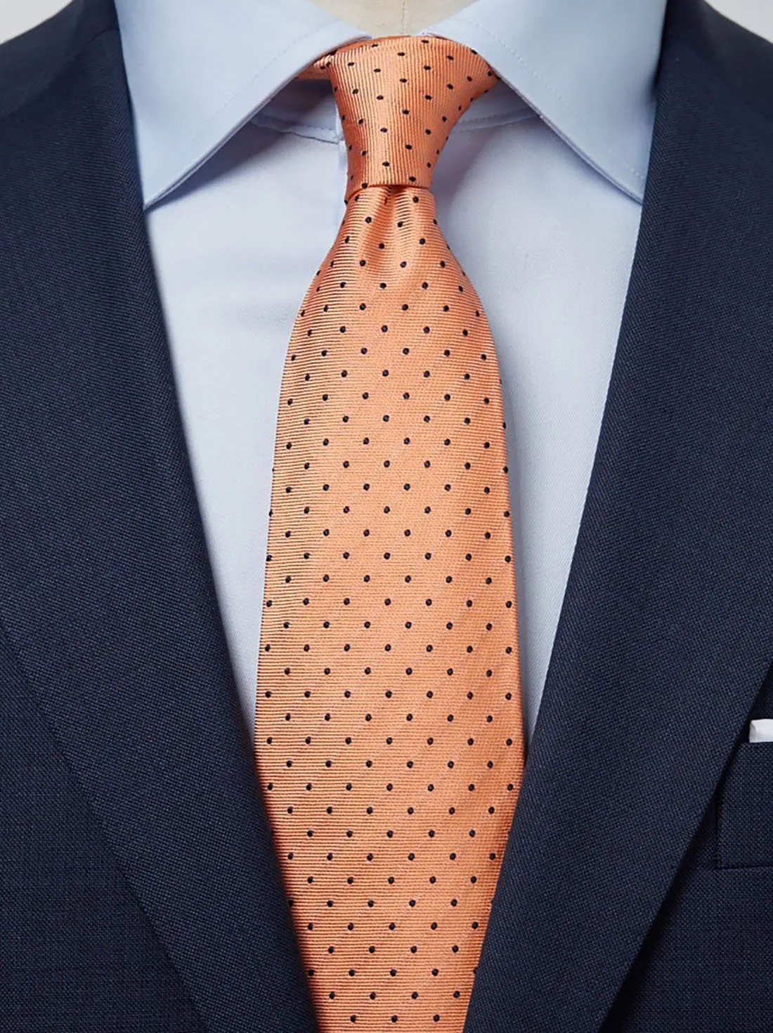 Orange Dot Tie