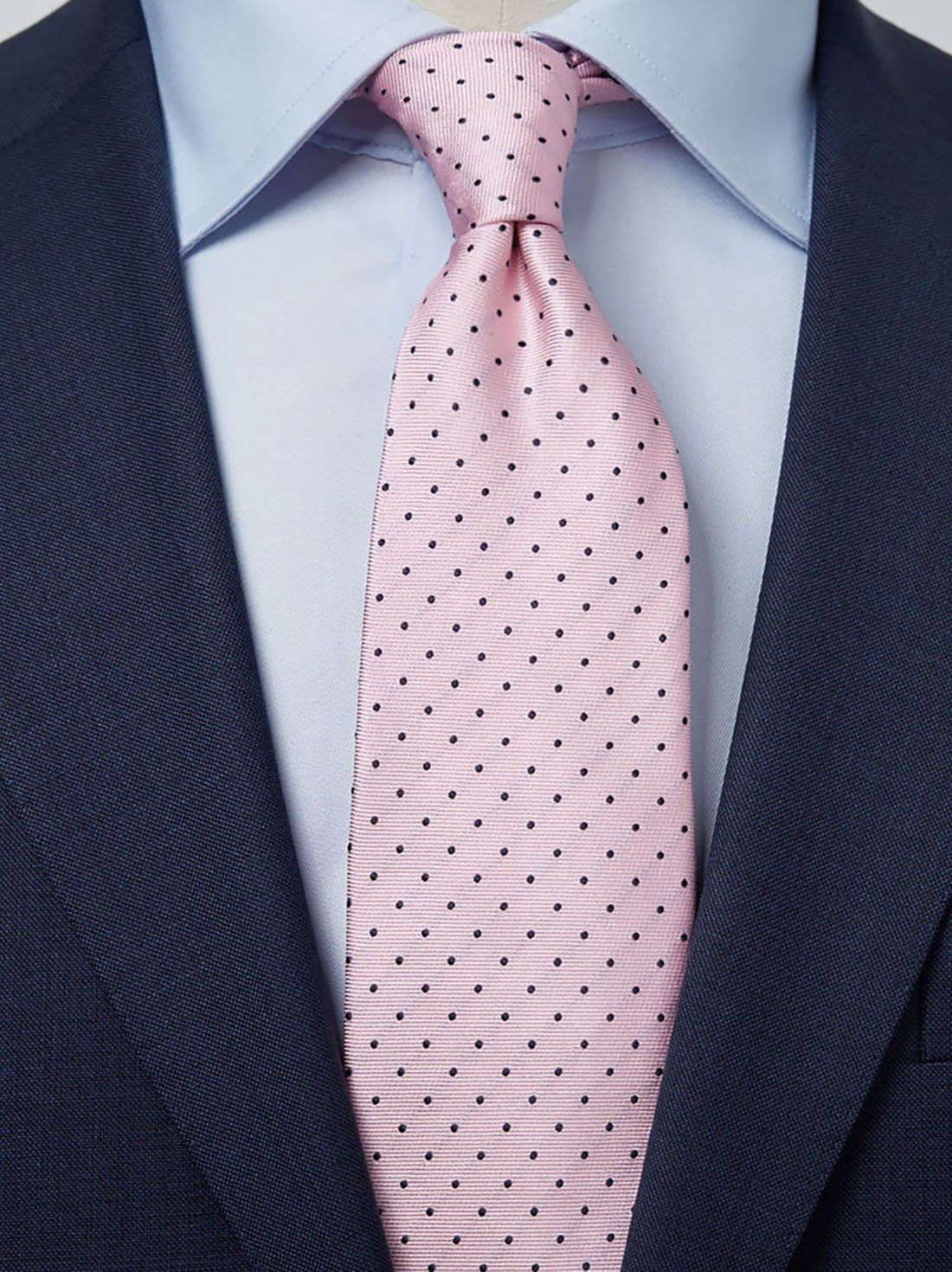 Pink, Blue and Grey Tie