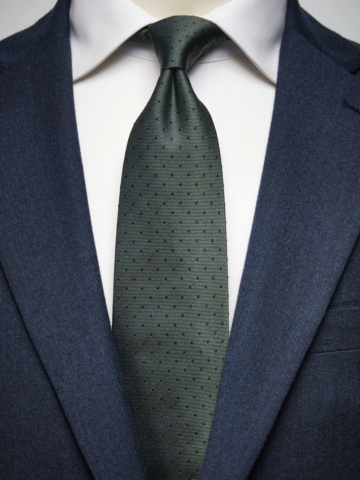 Olive Green Tie Dot