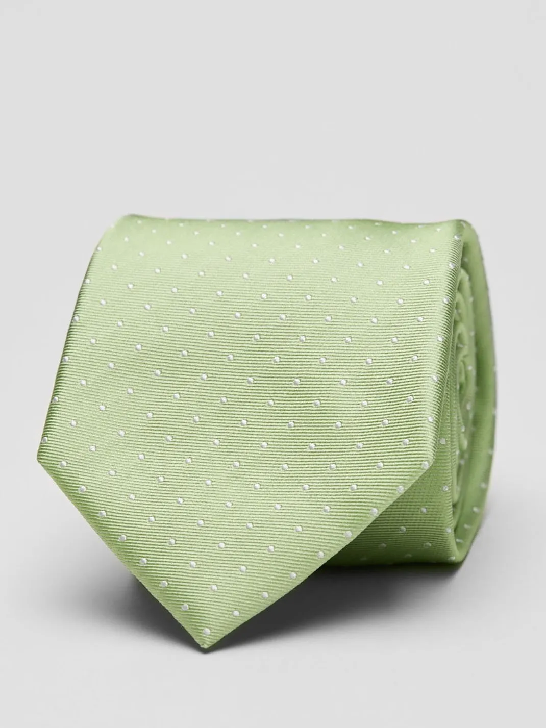 Light Green Dot Tie