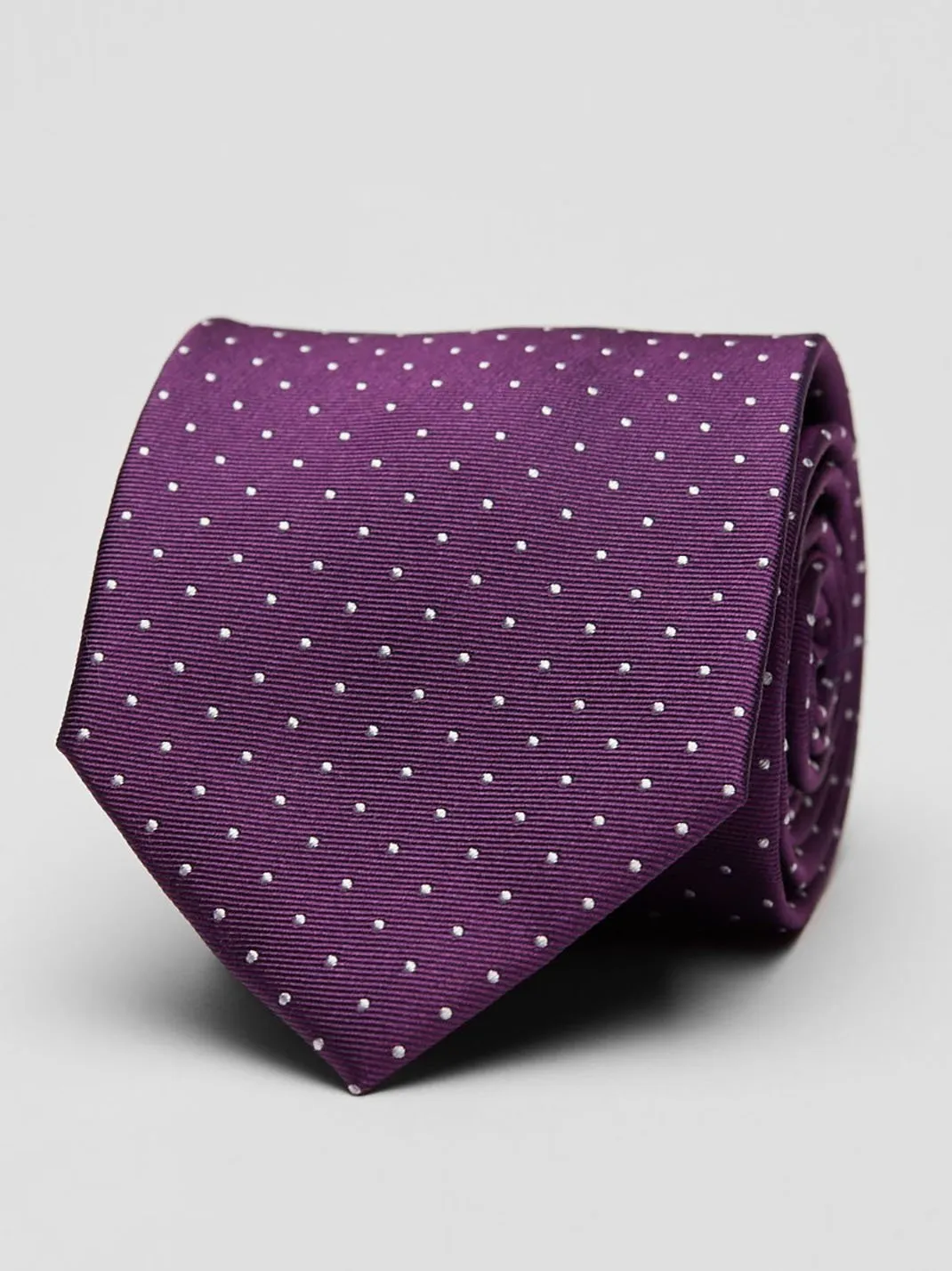 Dark Purple Dot Tie