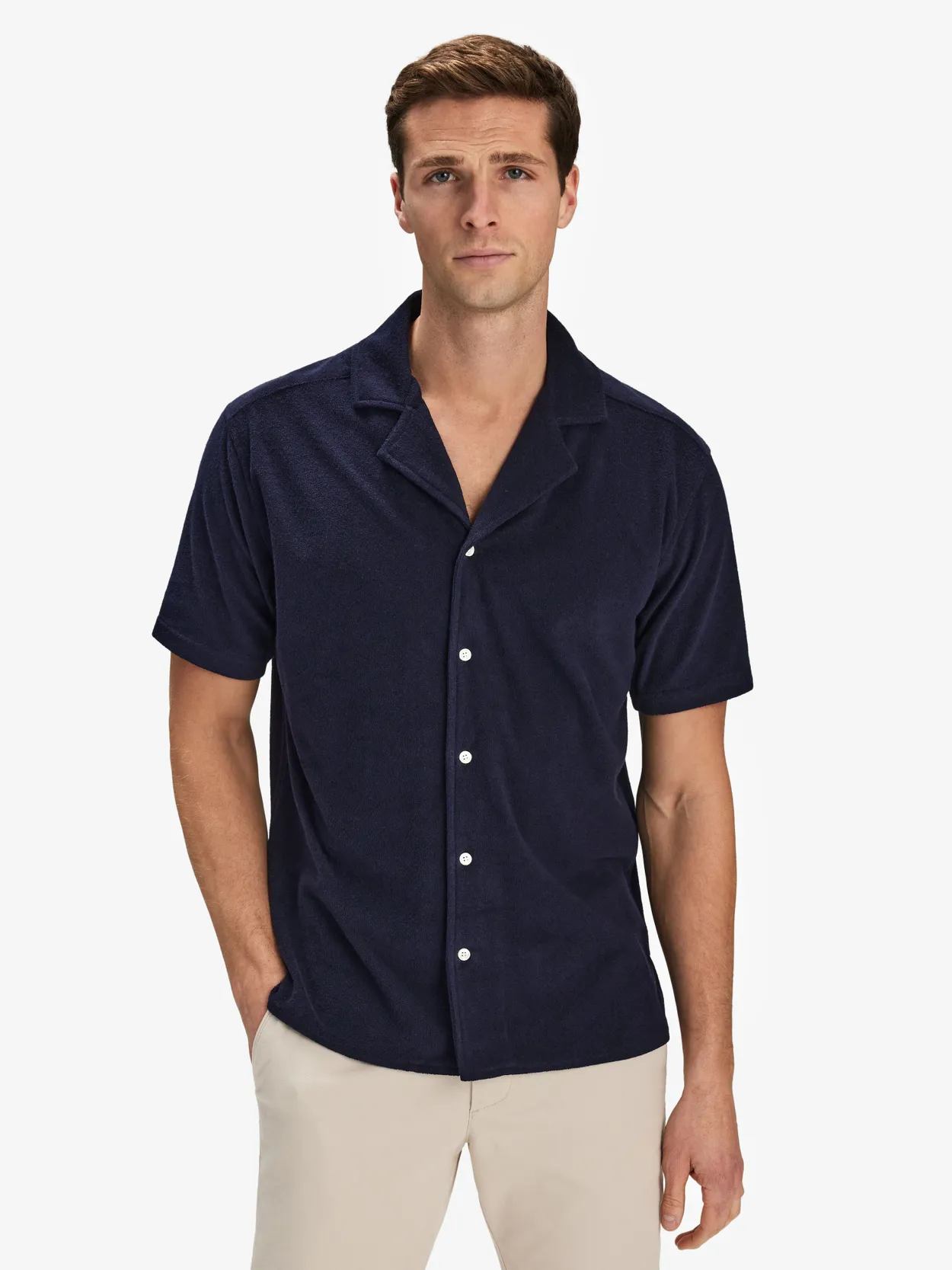 Navy Blue Terry Shirt