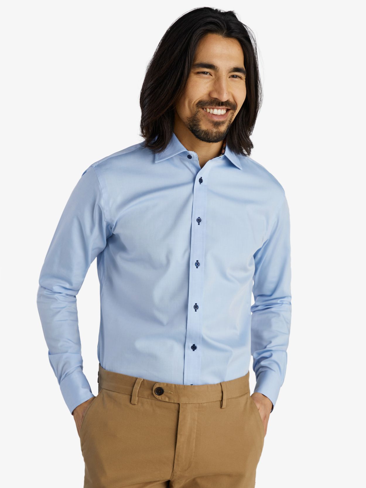 Blue Contrast Shirt