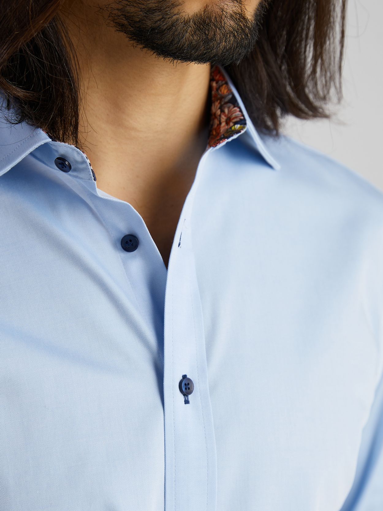Blue Contrast Shirt