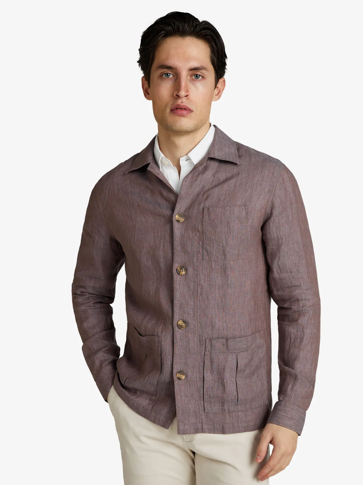 Brun Overshirt Linned