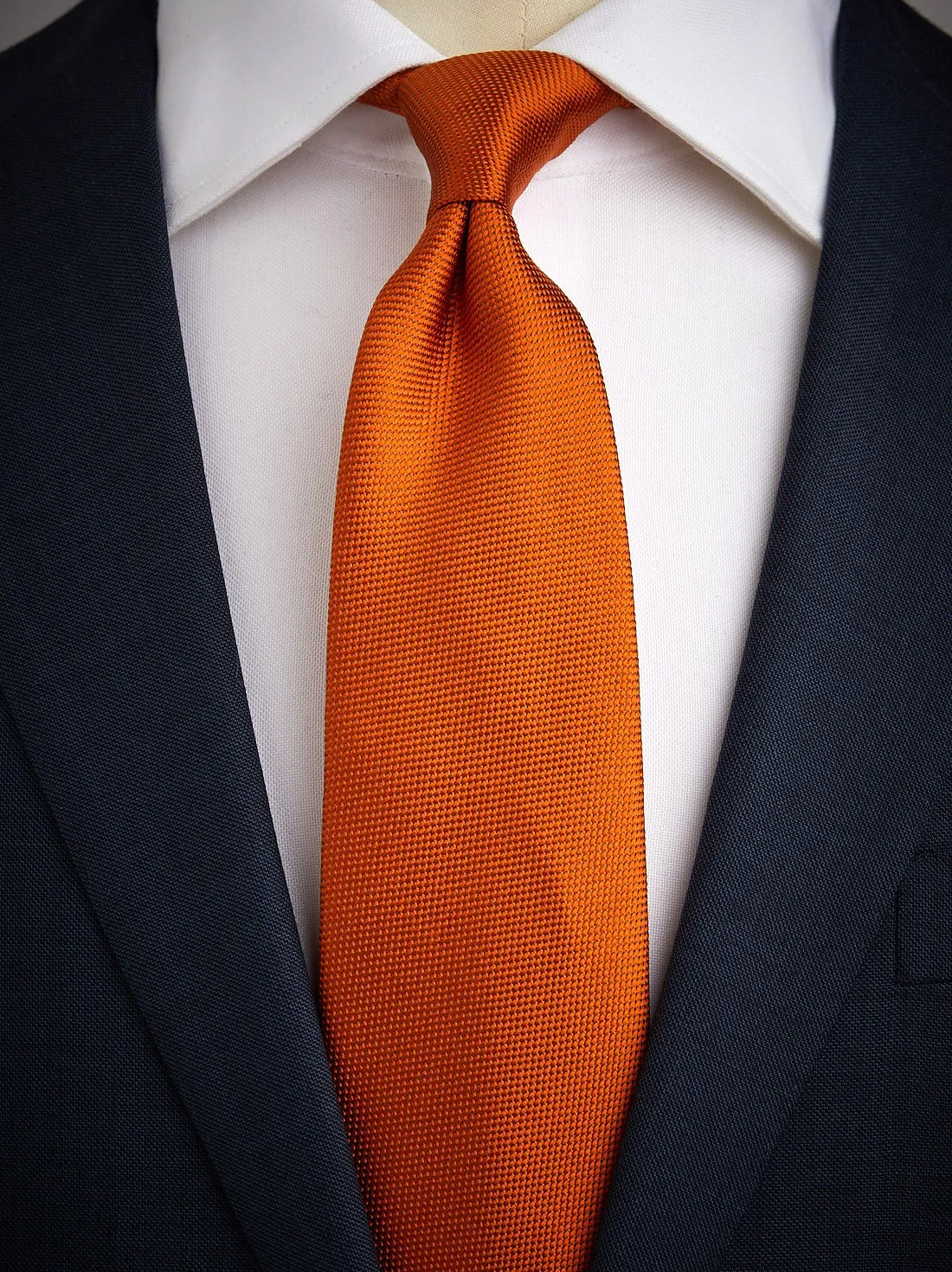 Orange store tie shirt