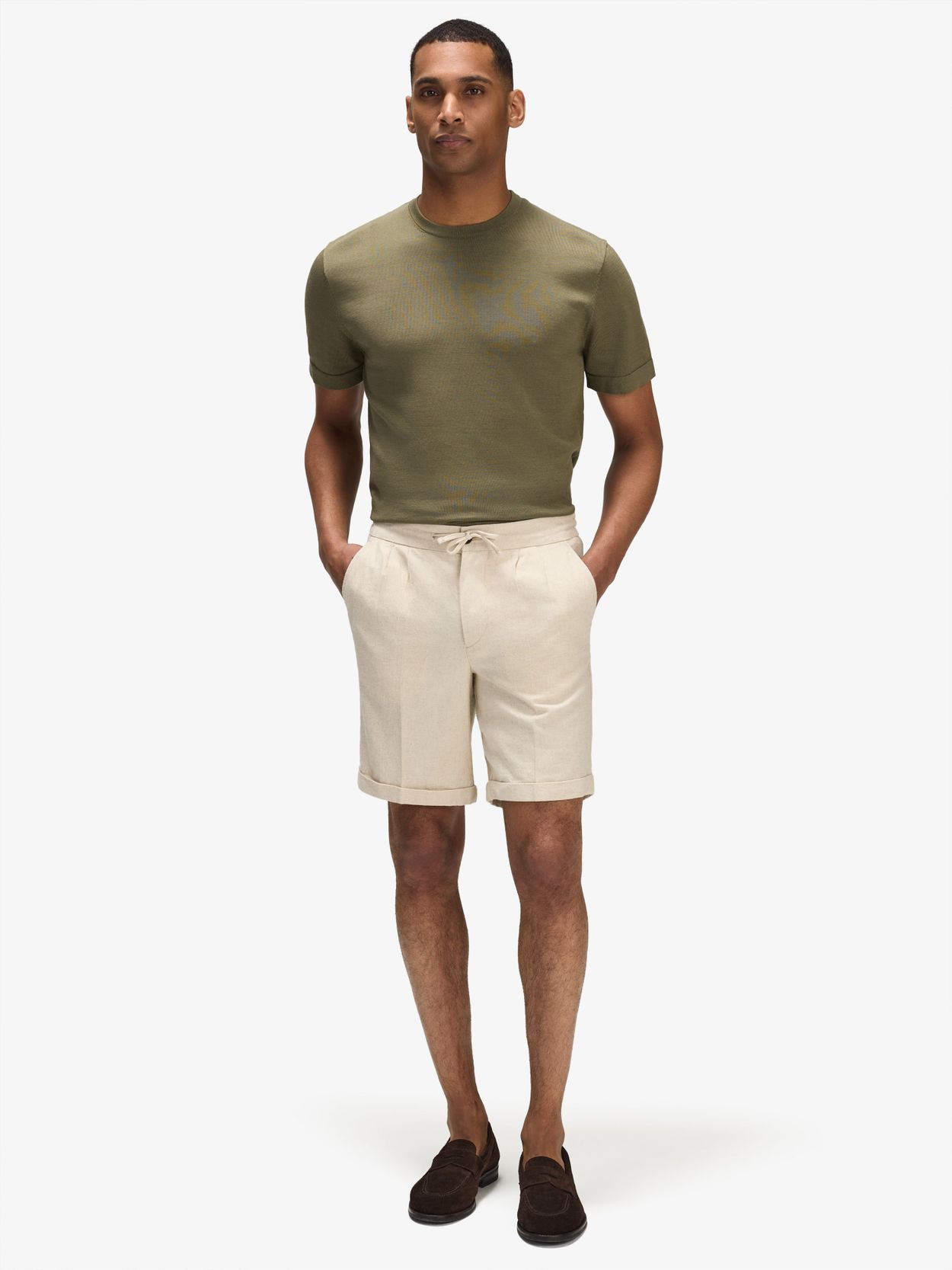 chinese dress ladies TAILORED LINEN SHORTS – 87ORIGINS main image 0