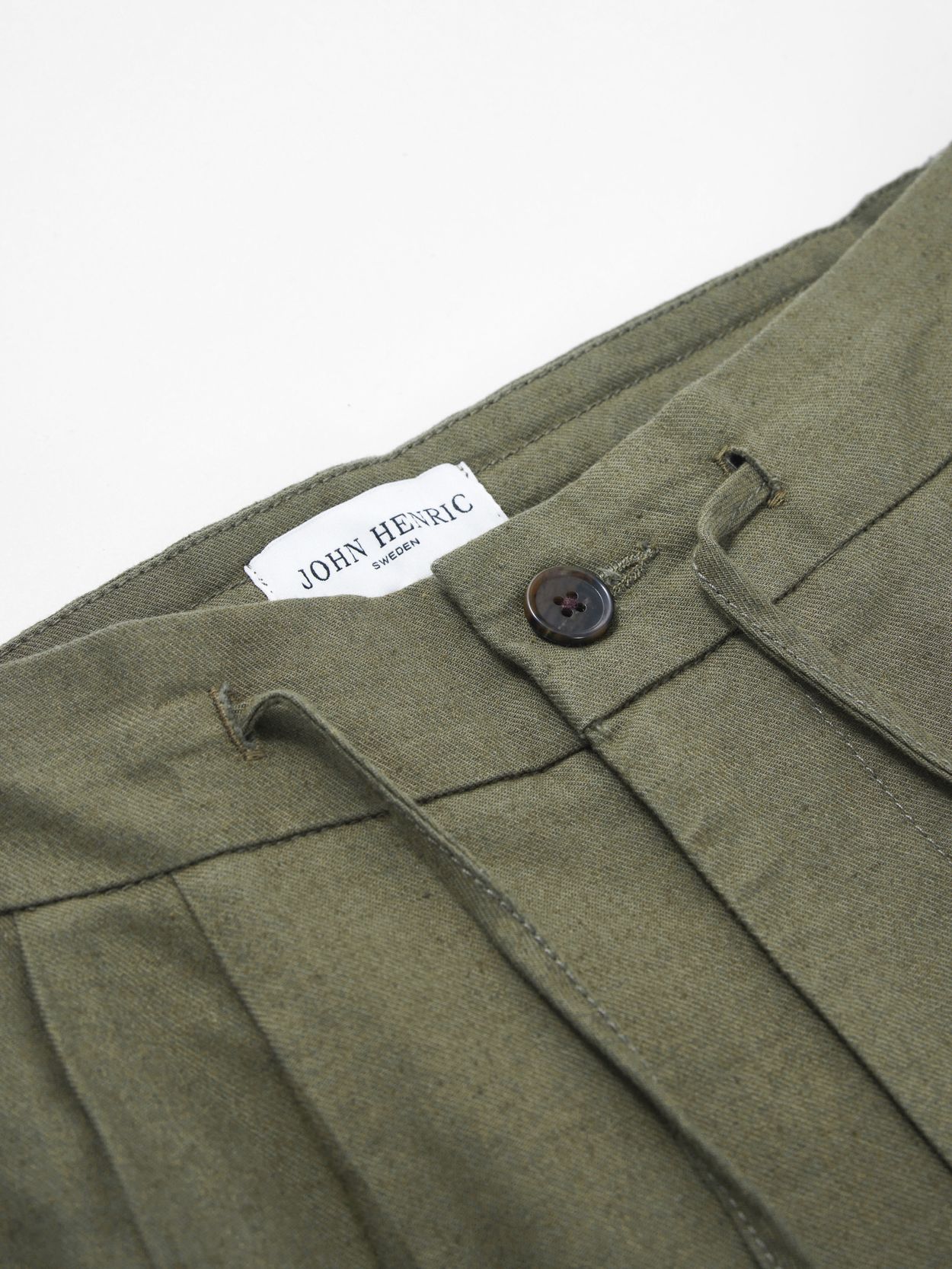 LIDNM LINEN WOOL FATIGUE PANTS - ワークパンツ