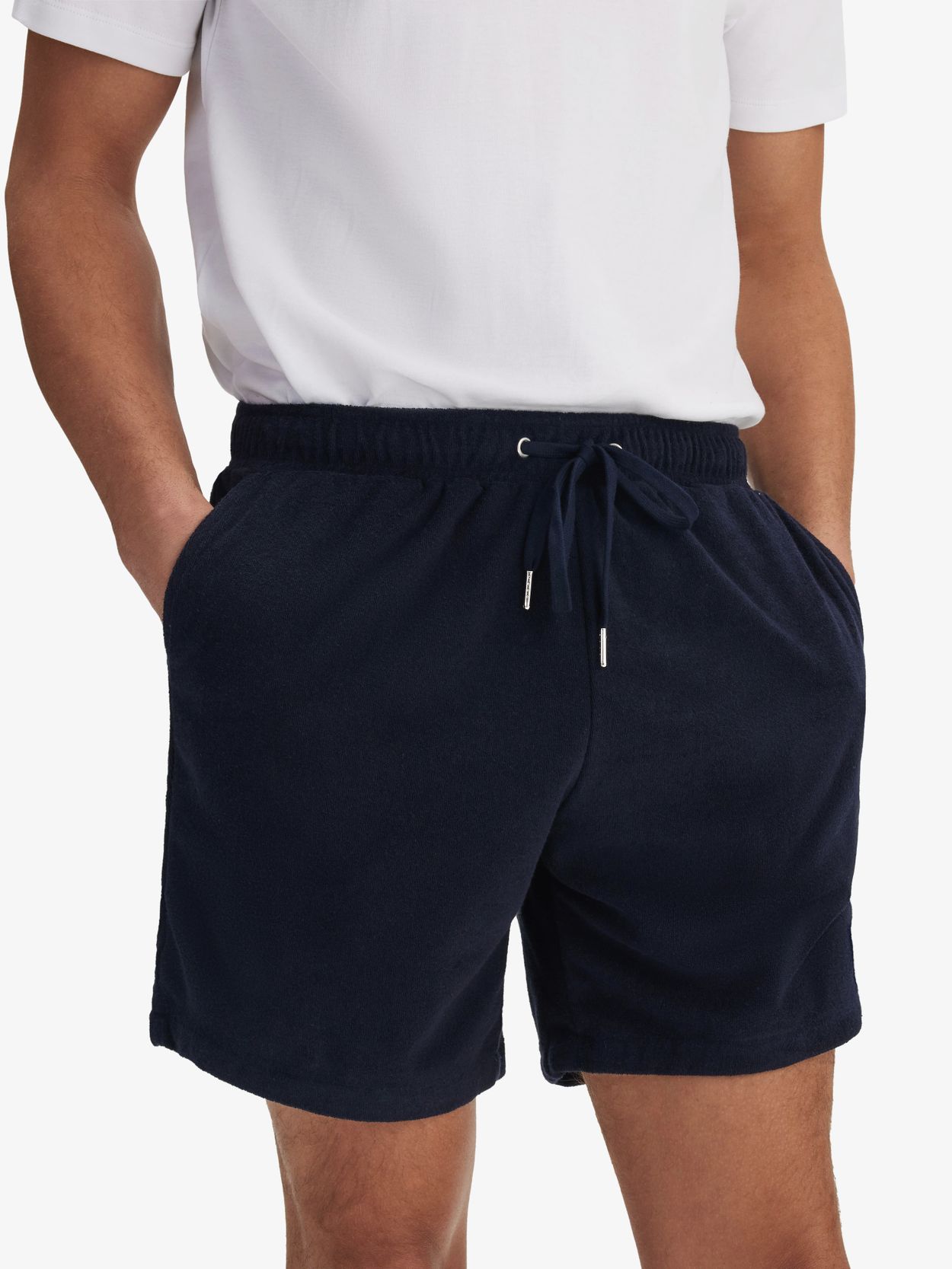 Shorts en Éponge Beige