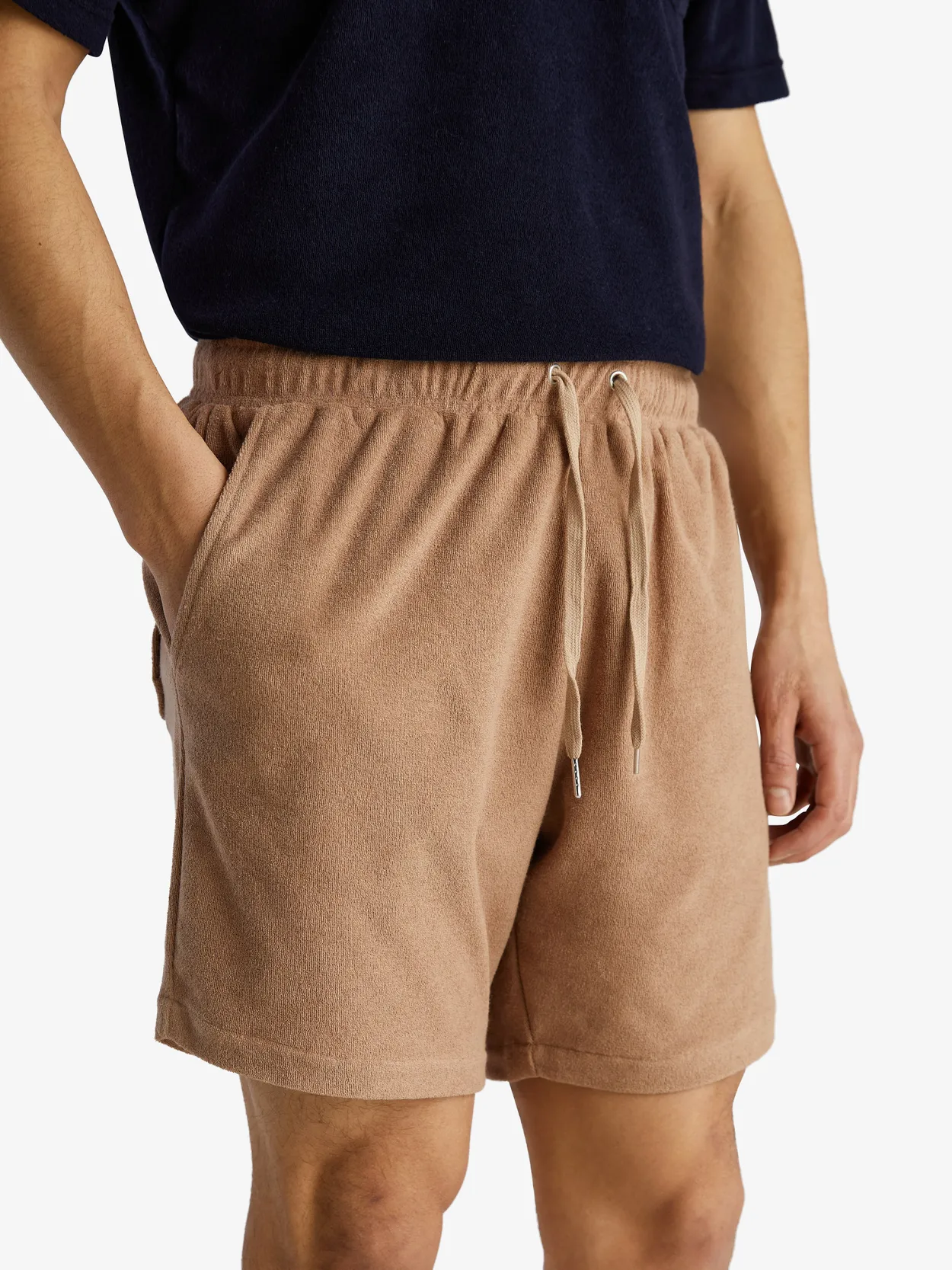 Beige Terry Shorts