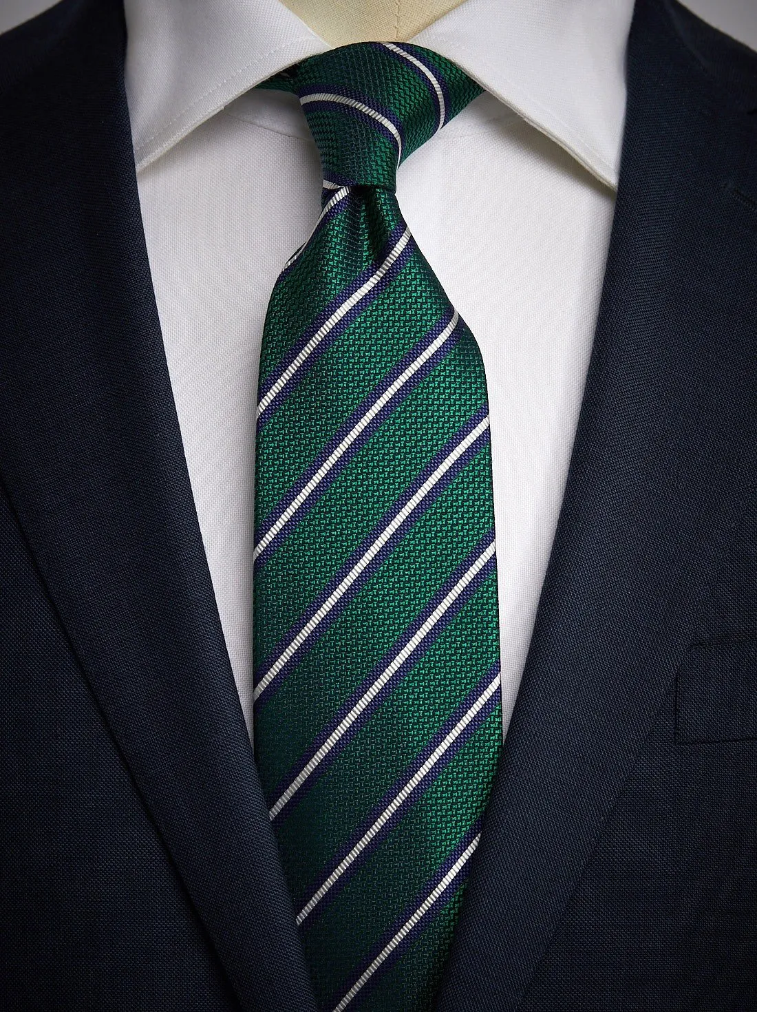 Green Tie Striped