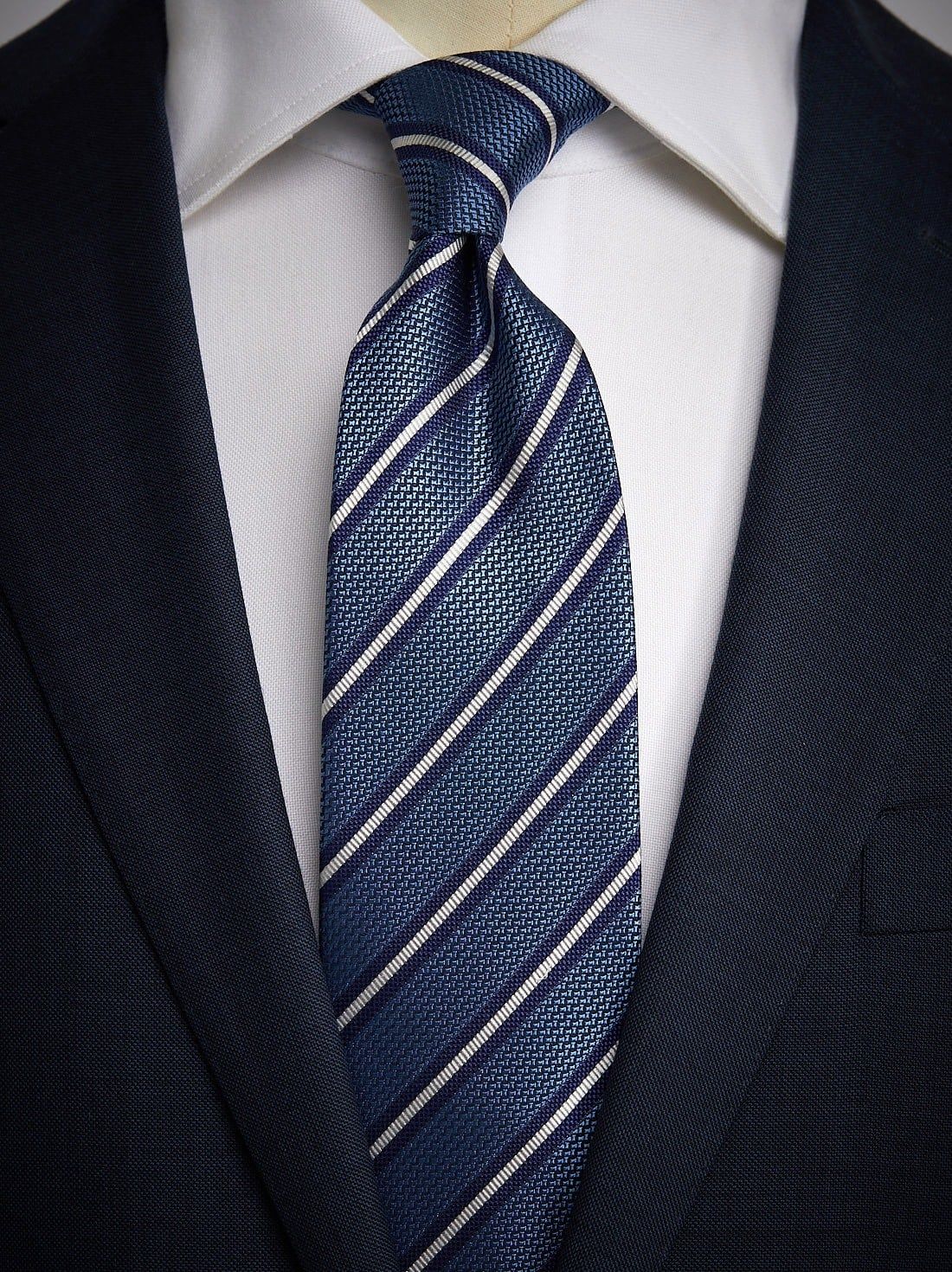 John Henric - Light Blue Tie Striped - 7,5