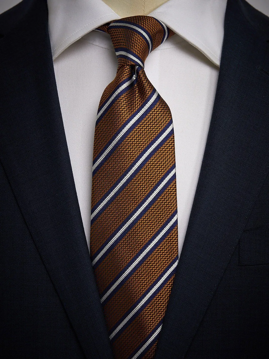 Orange Tie Striped