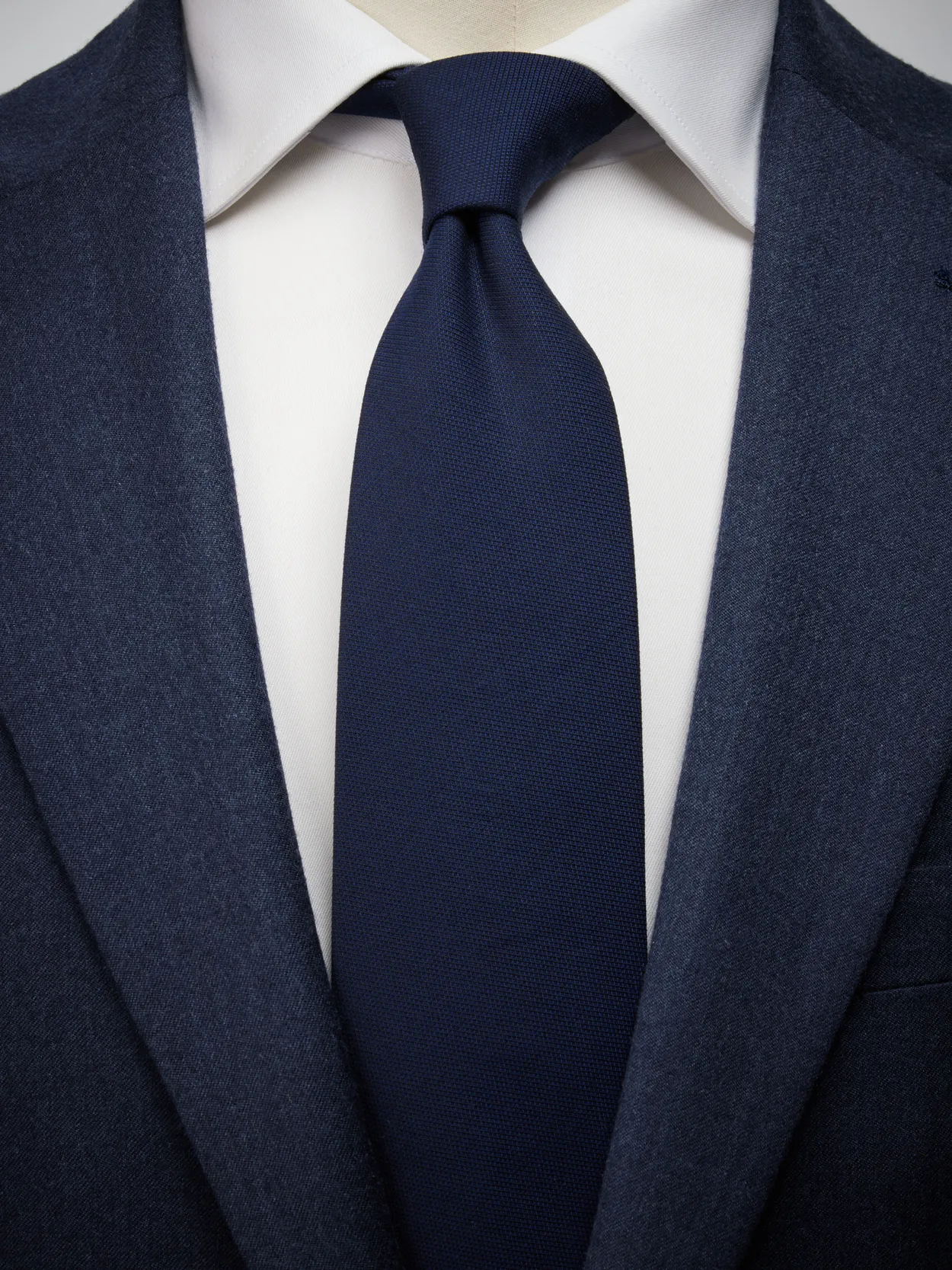 Dark Blue Tie Cotton