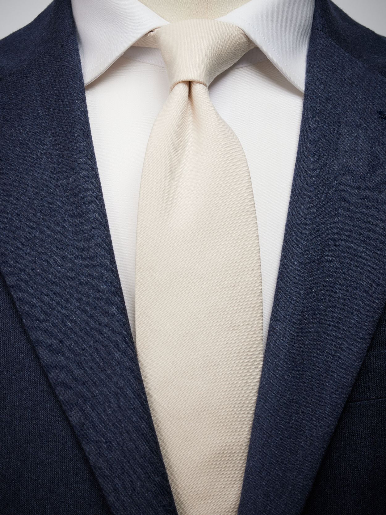 Light Beige Tie Cotton