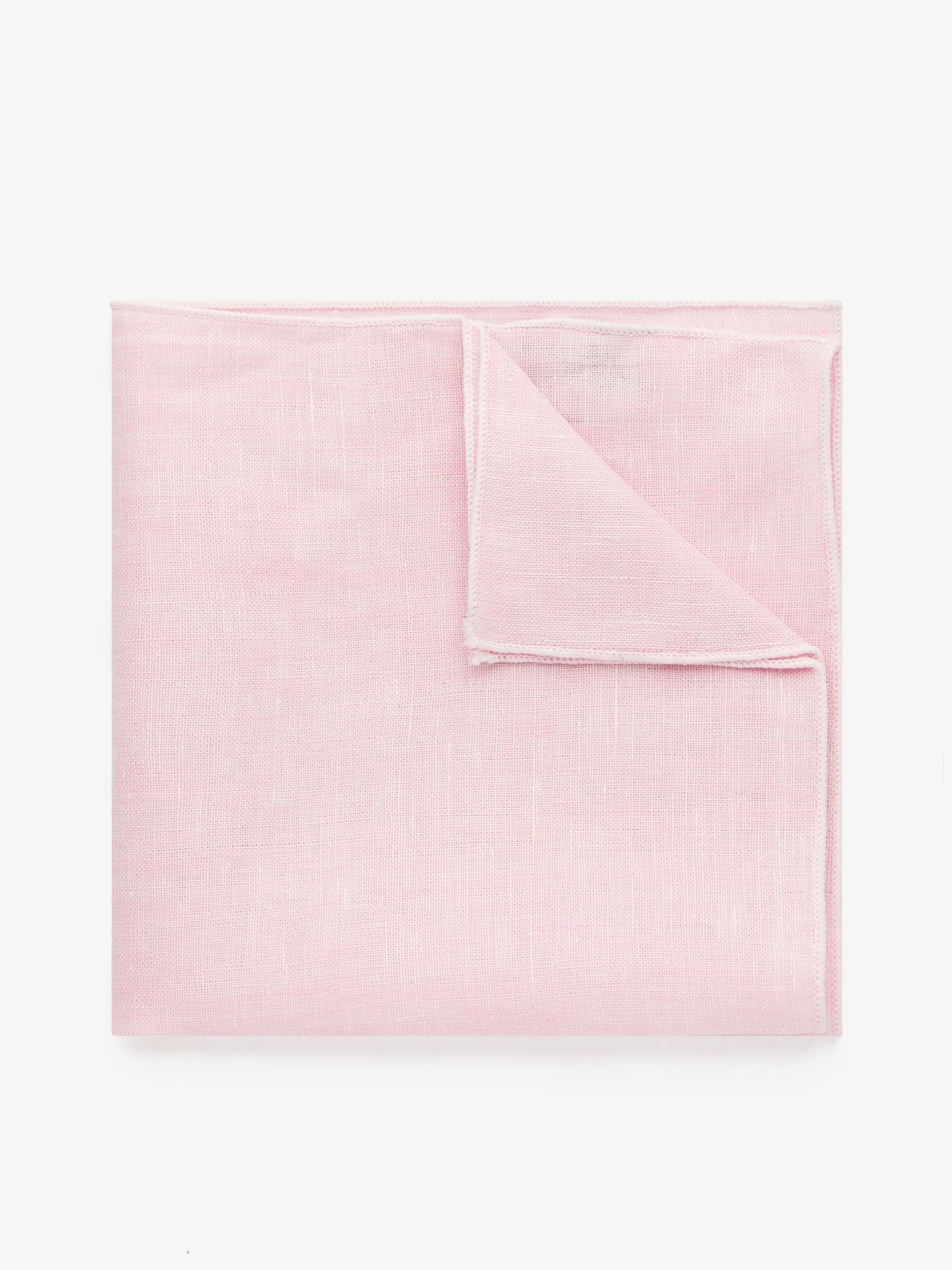 Pink Pocket Square Linen
