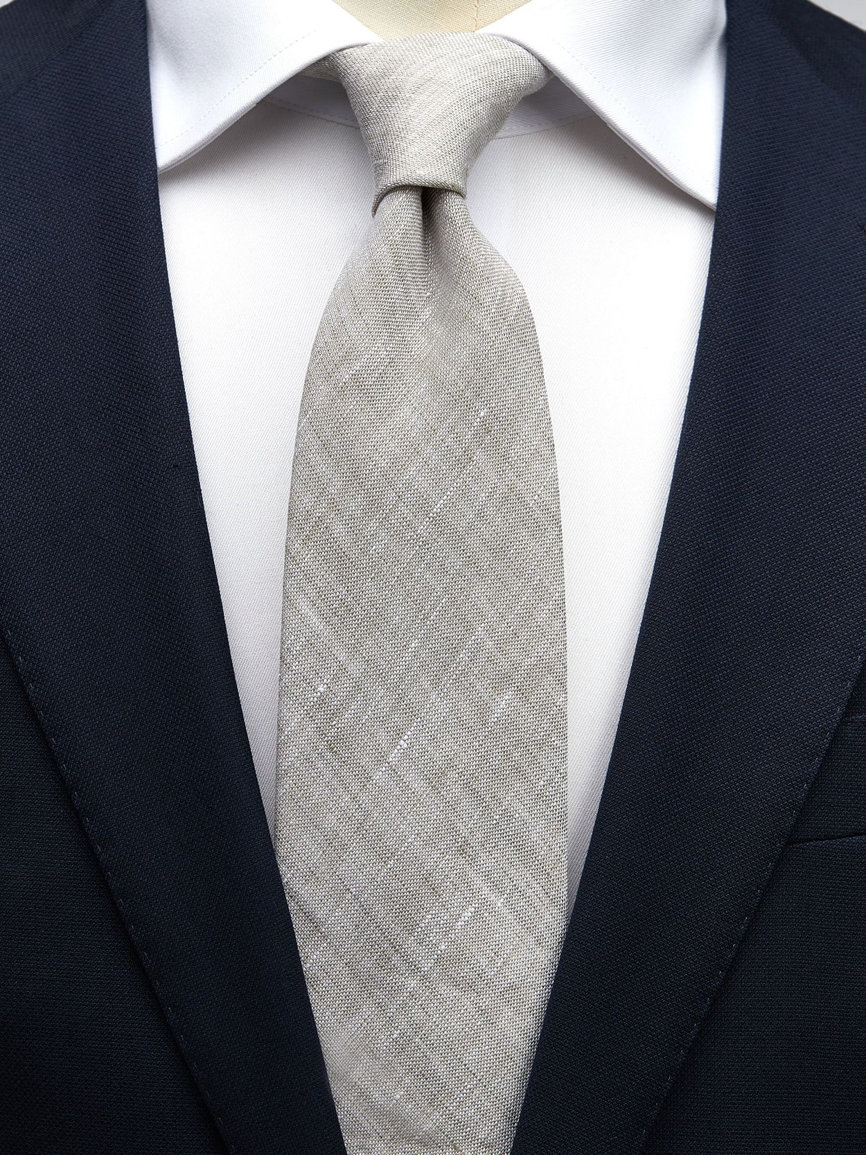 Grey Tie Linen