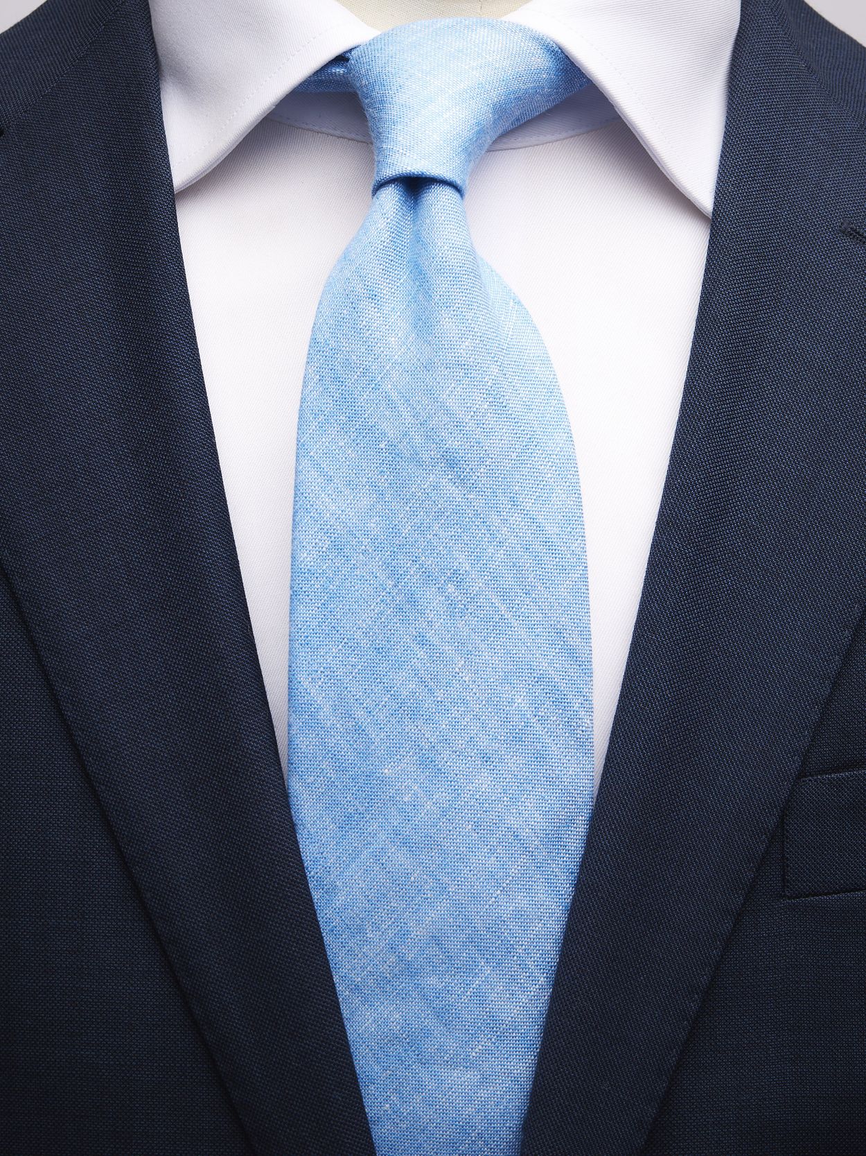 Light Blue Tie Linen