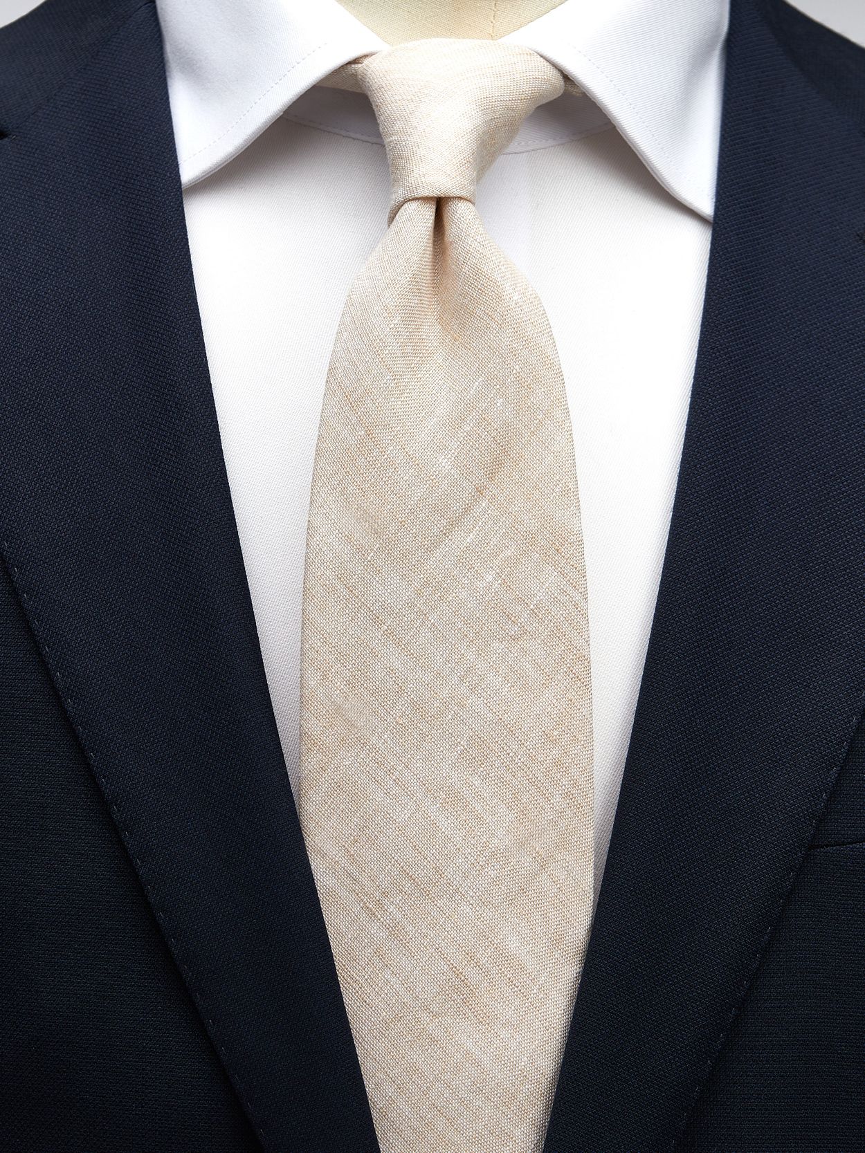 Beige Tie Linen