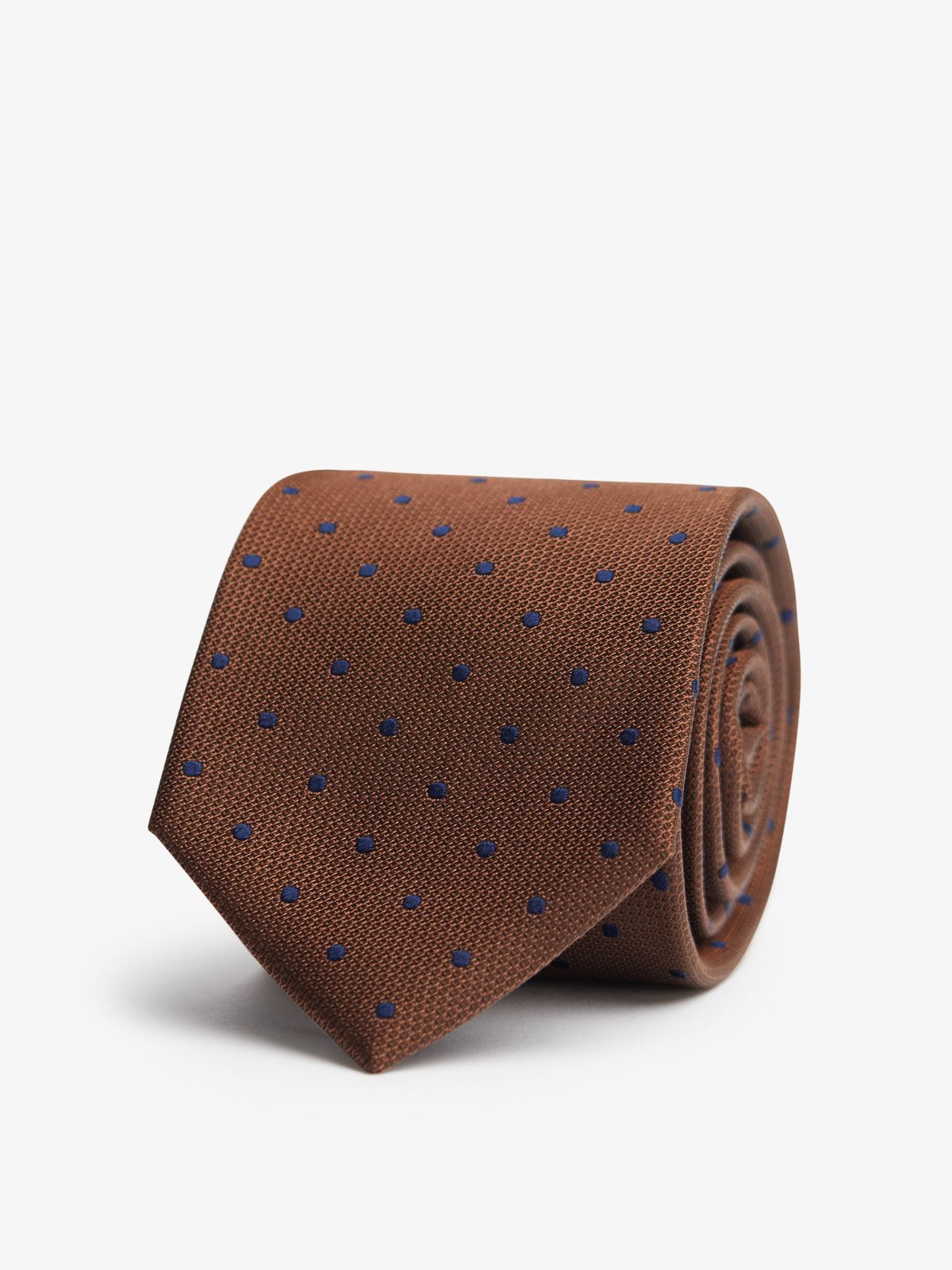 Brown Dot Tie