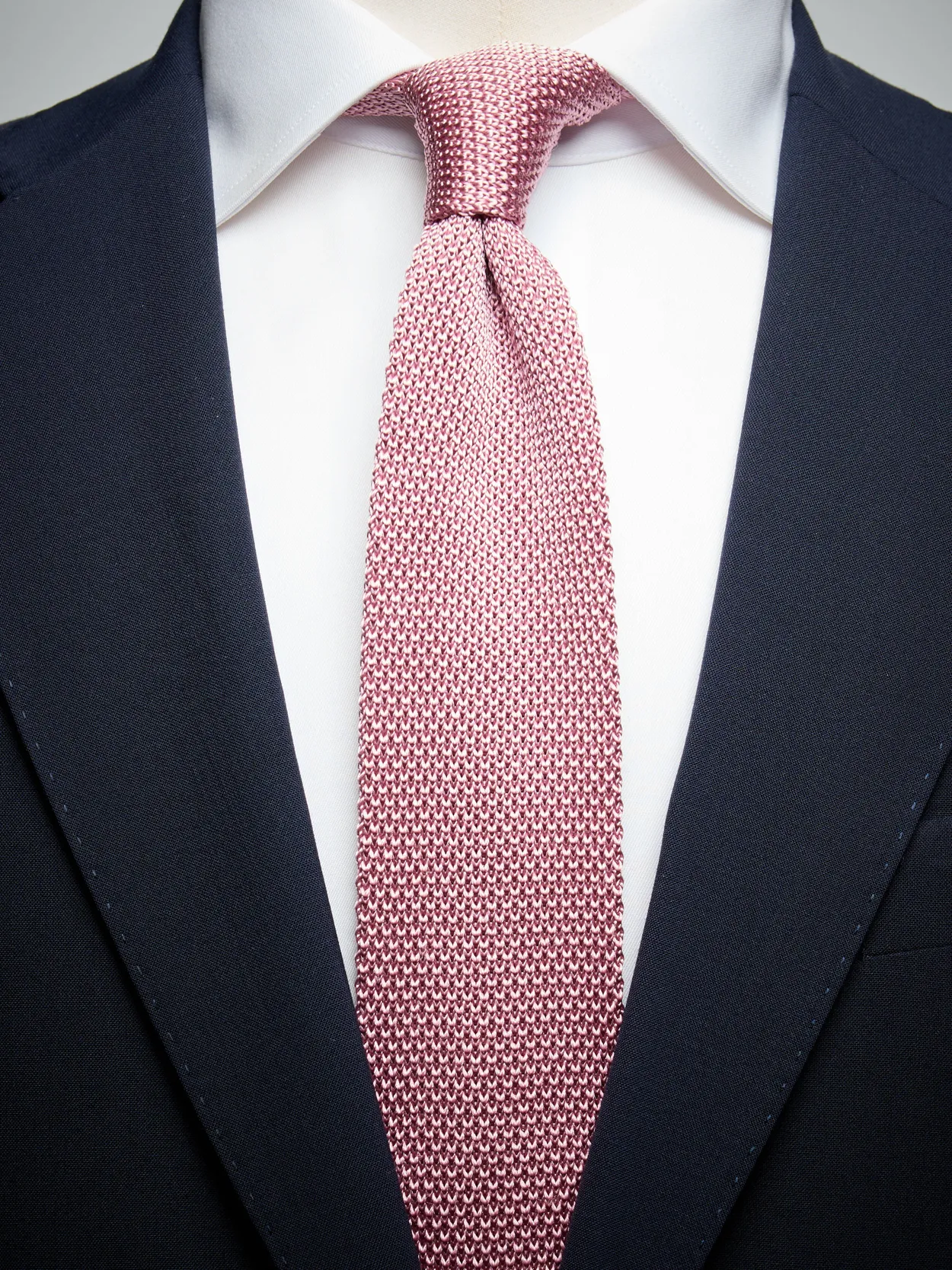 Dusty Pink Knitted Tie