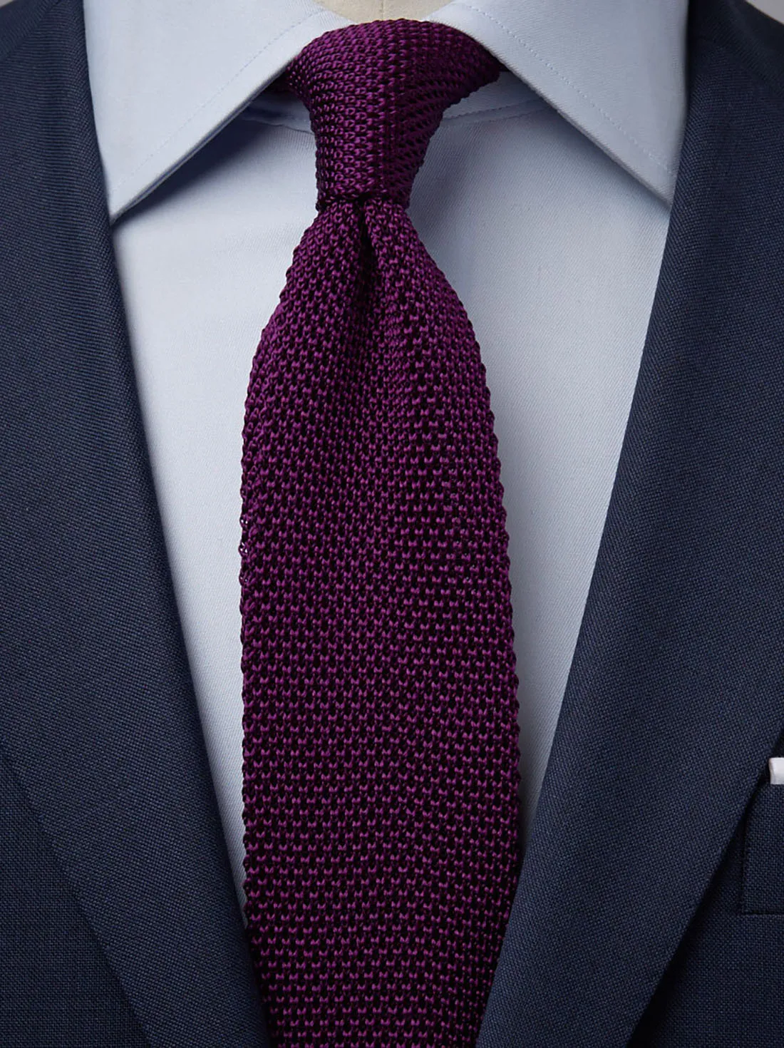 Purple Knitted Tie