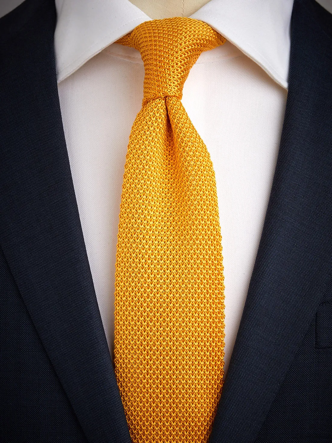 Yellow Knitted Tie