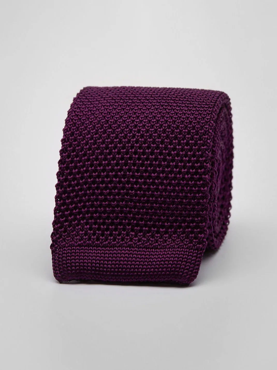 Purple Knitted Tie 