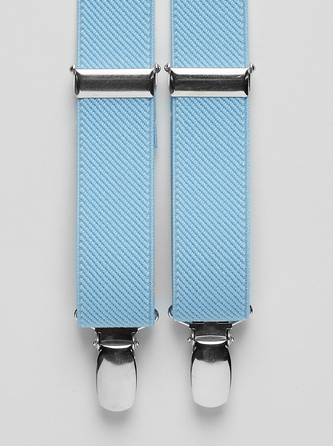 Light Blue Suspenders Plain