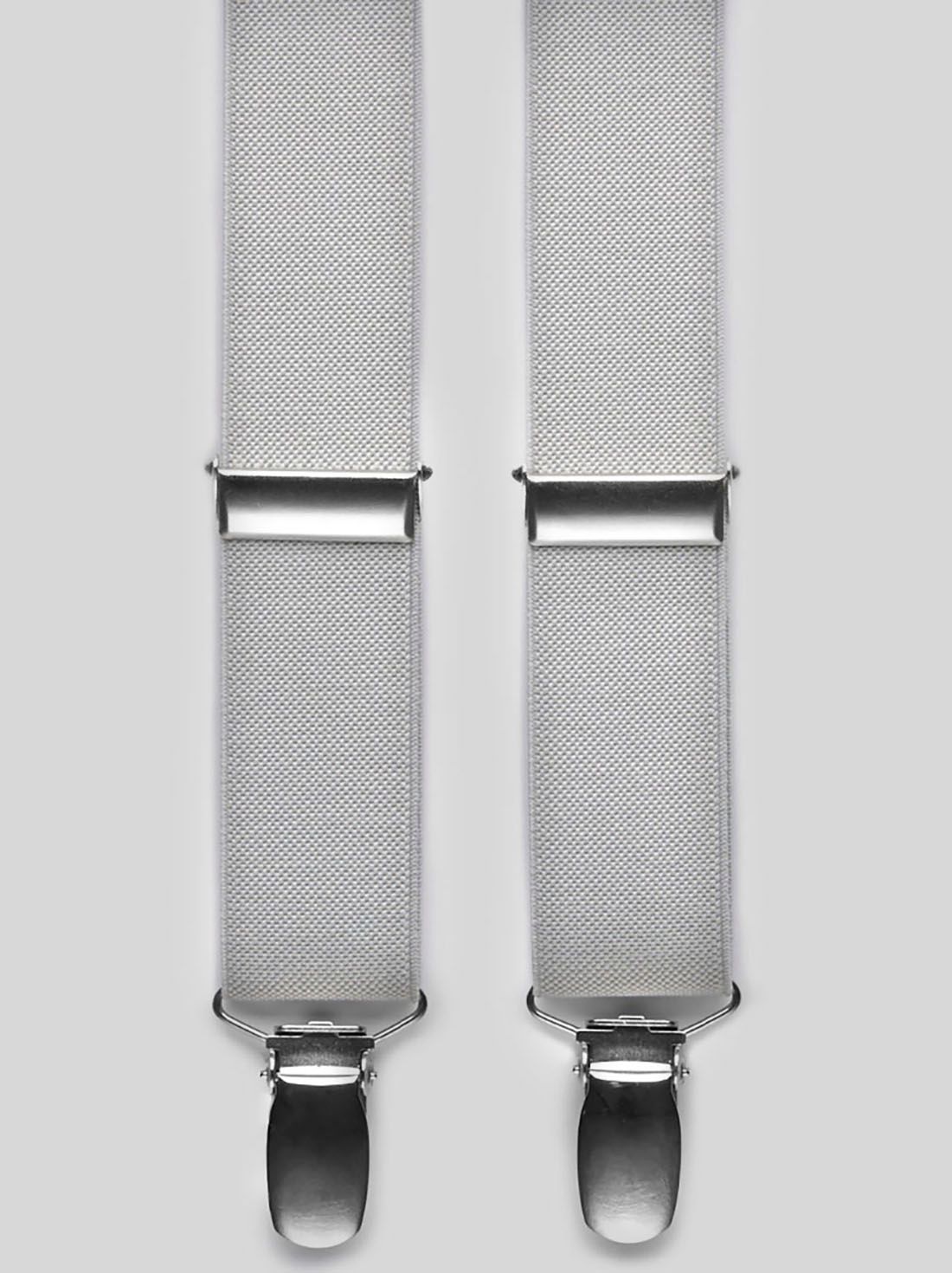 Grey Suspenders Plain