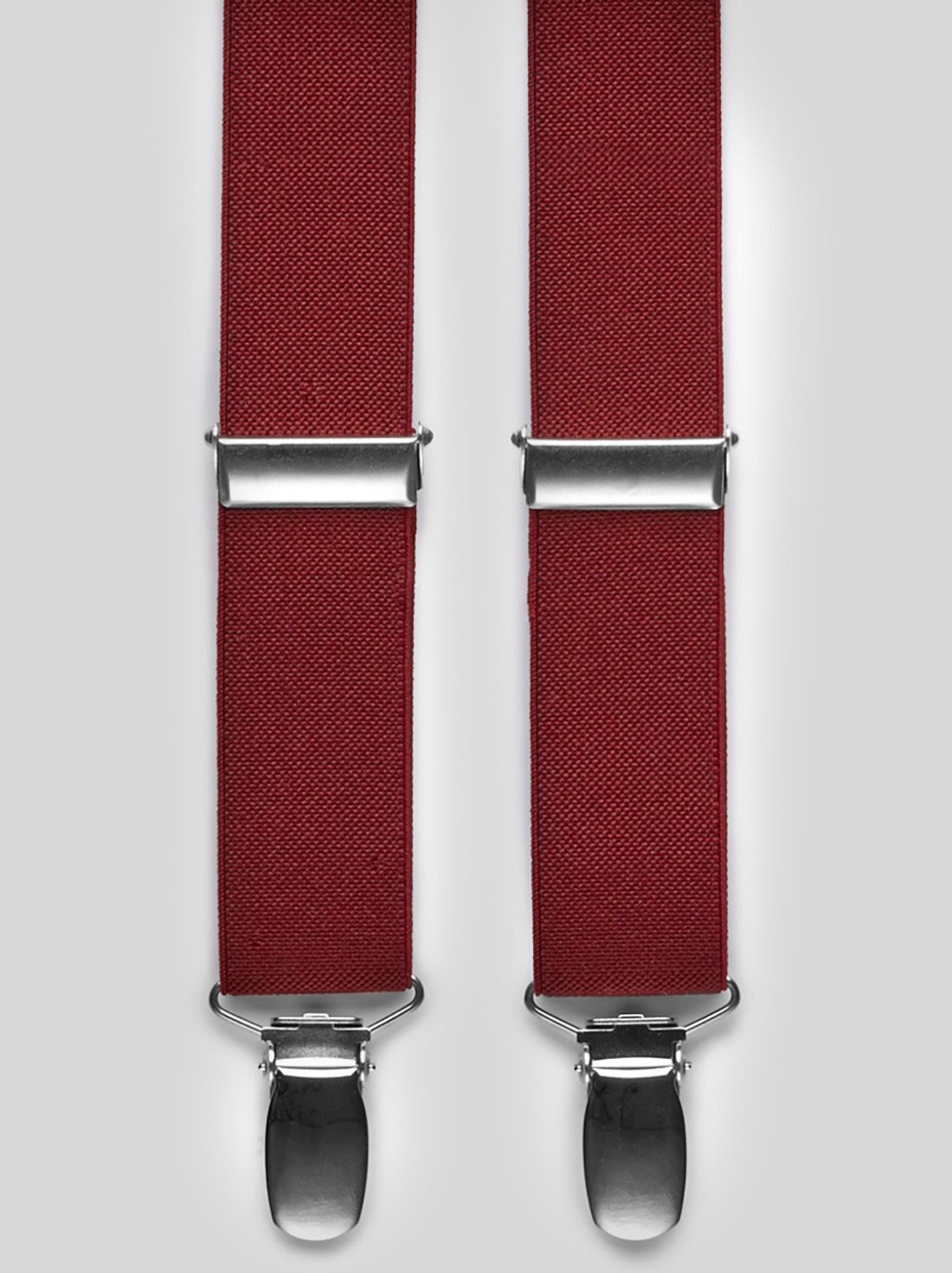 Burgundy Suspenders Plain 