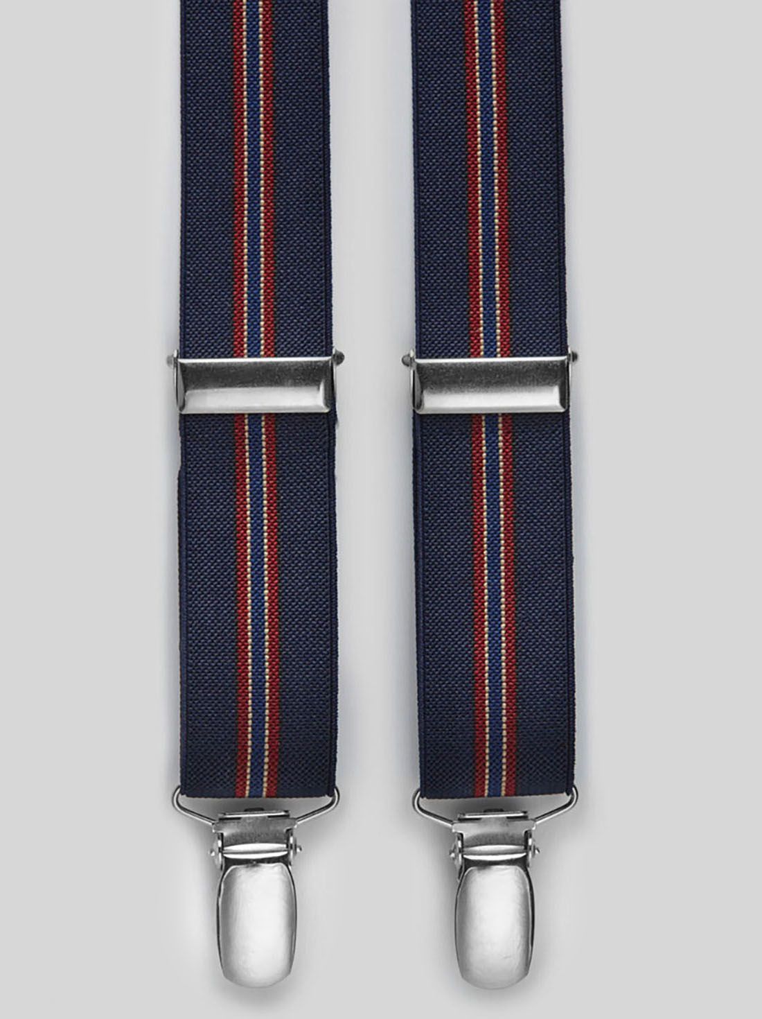 Blue Striped Suspenders 
