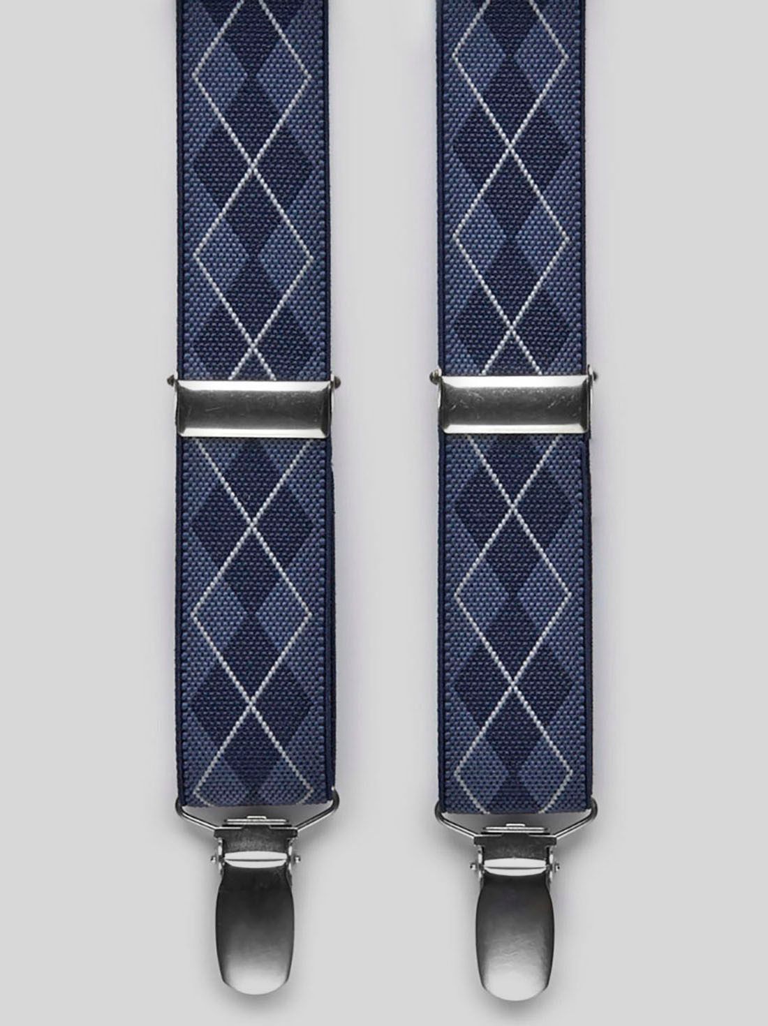 Blue Suspenders Checked