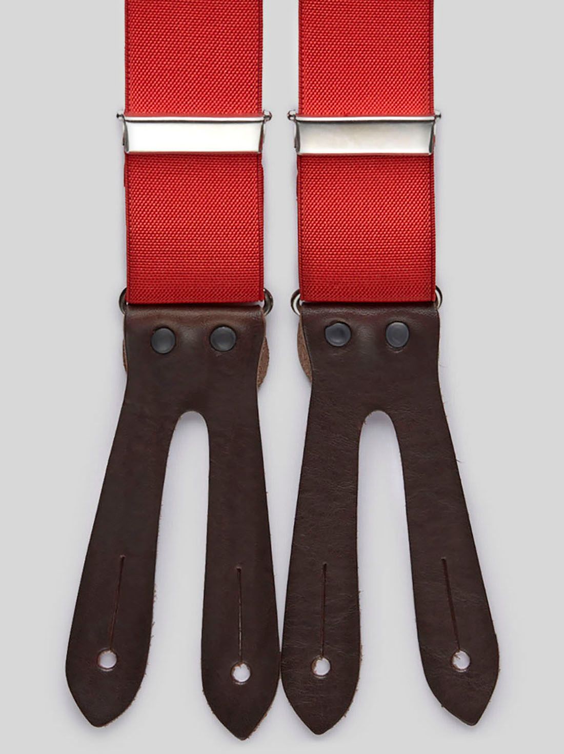 Red Leather Suspenders