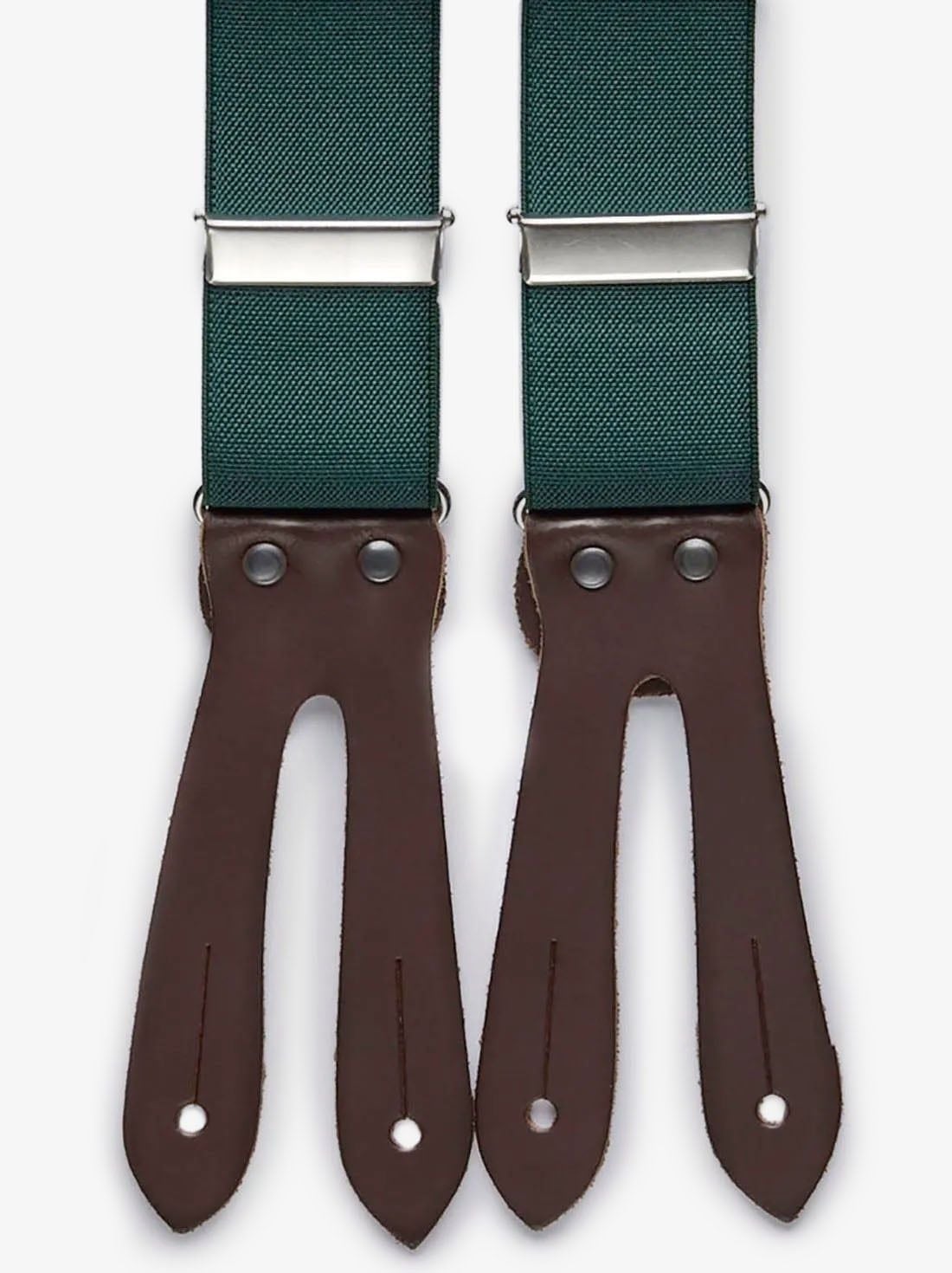 mens leather dress suspenders John Henric - Green category_mini-dresses