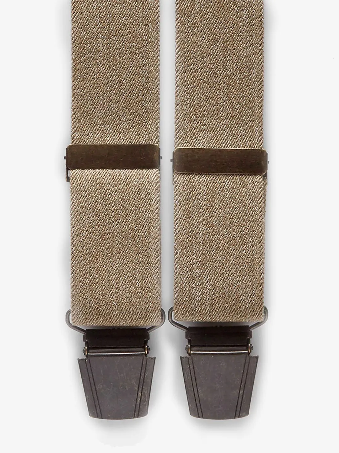 Beige Suspenders Plain
