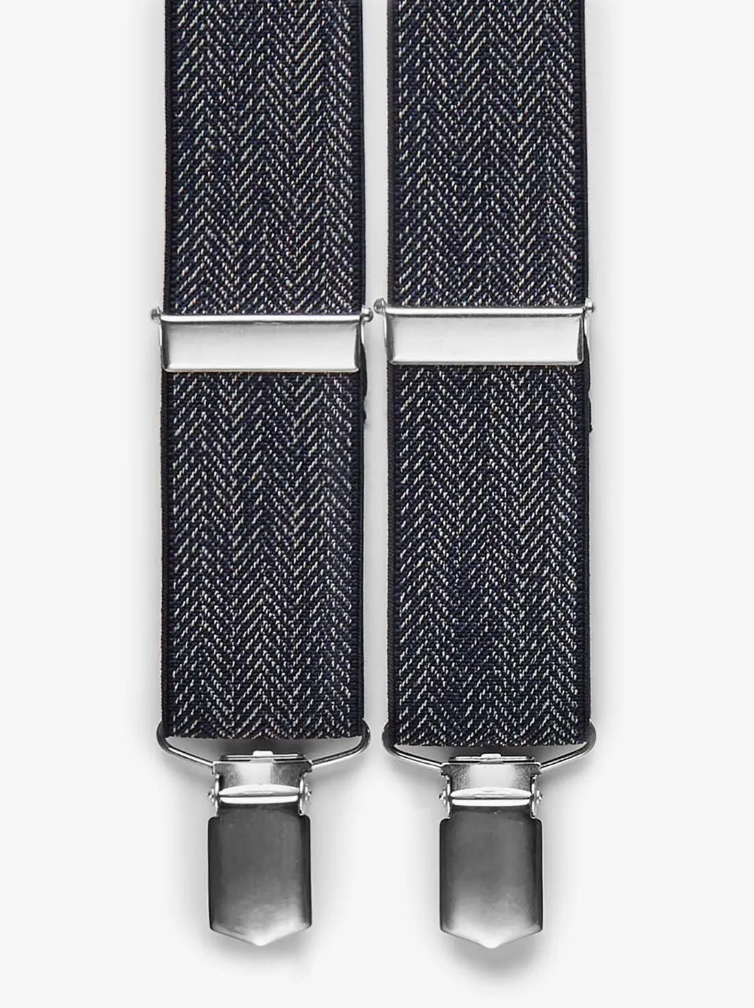 Blue Suspenders Herringbone