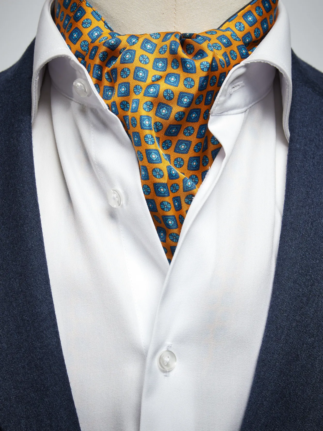 Orange Ascot Geometric