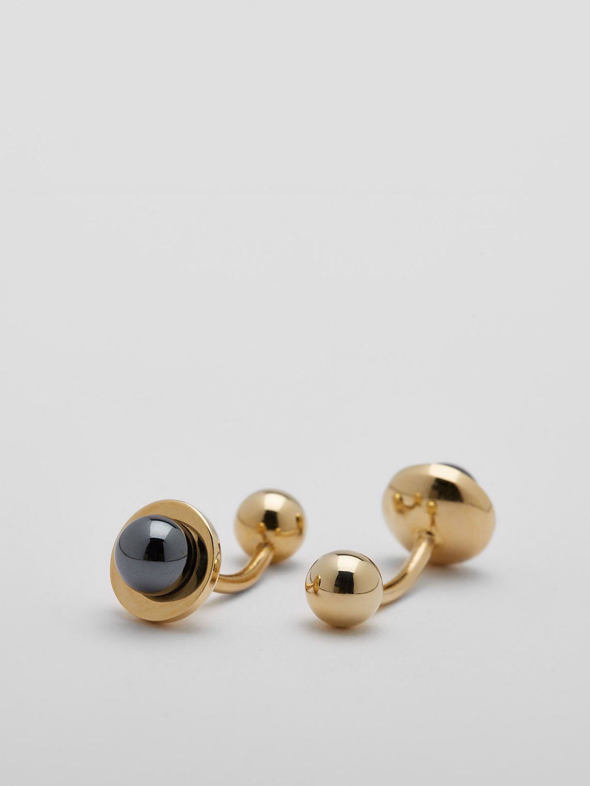 Gold Cufflinks Pearl