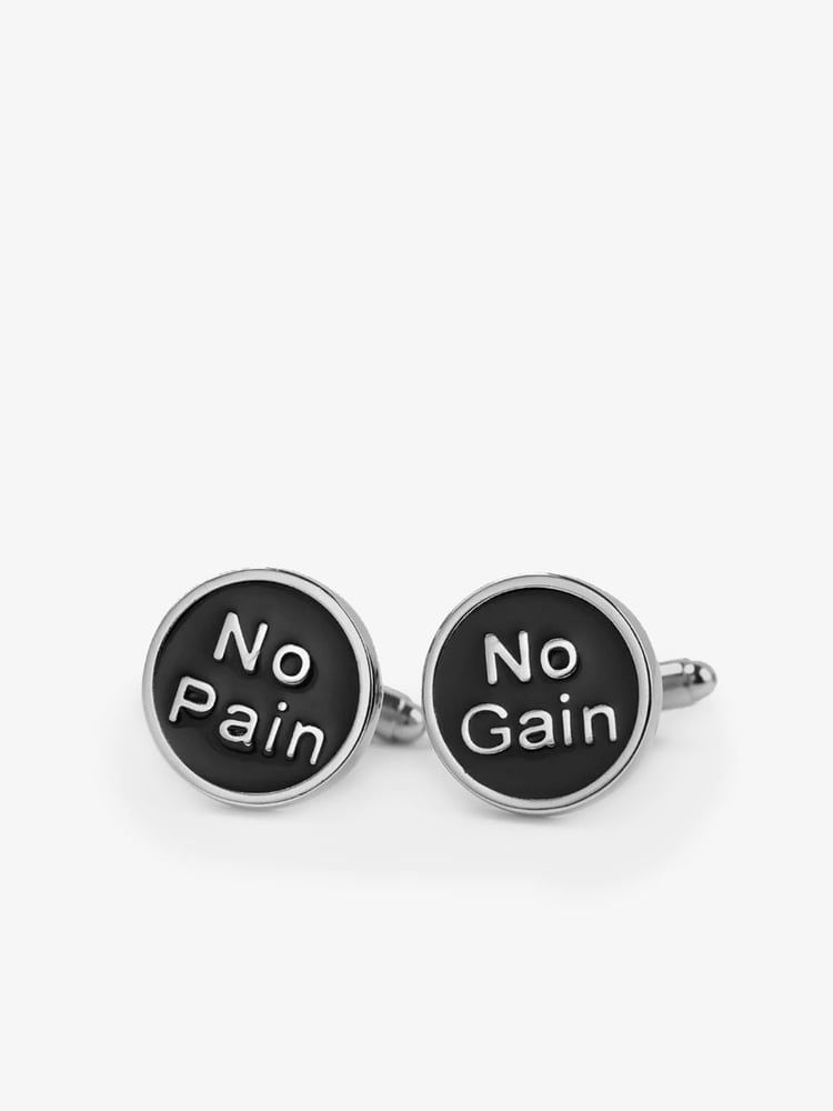 Black Cufflinks Motif