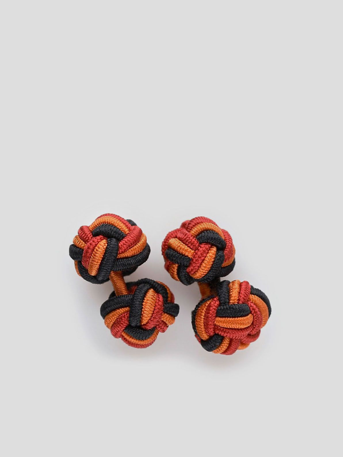Orange & Black Silk Knots Mix