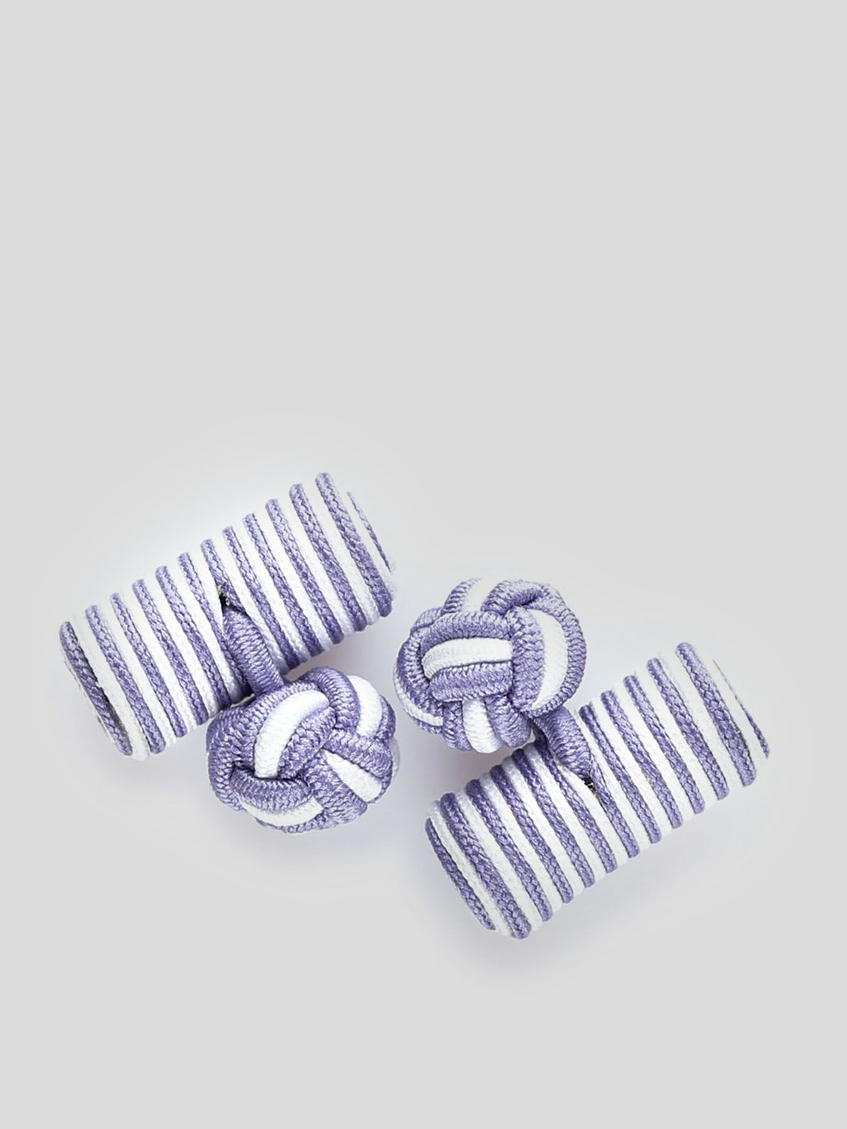Purple & White Silk Knots Cylinder 