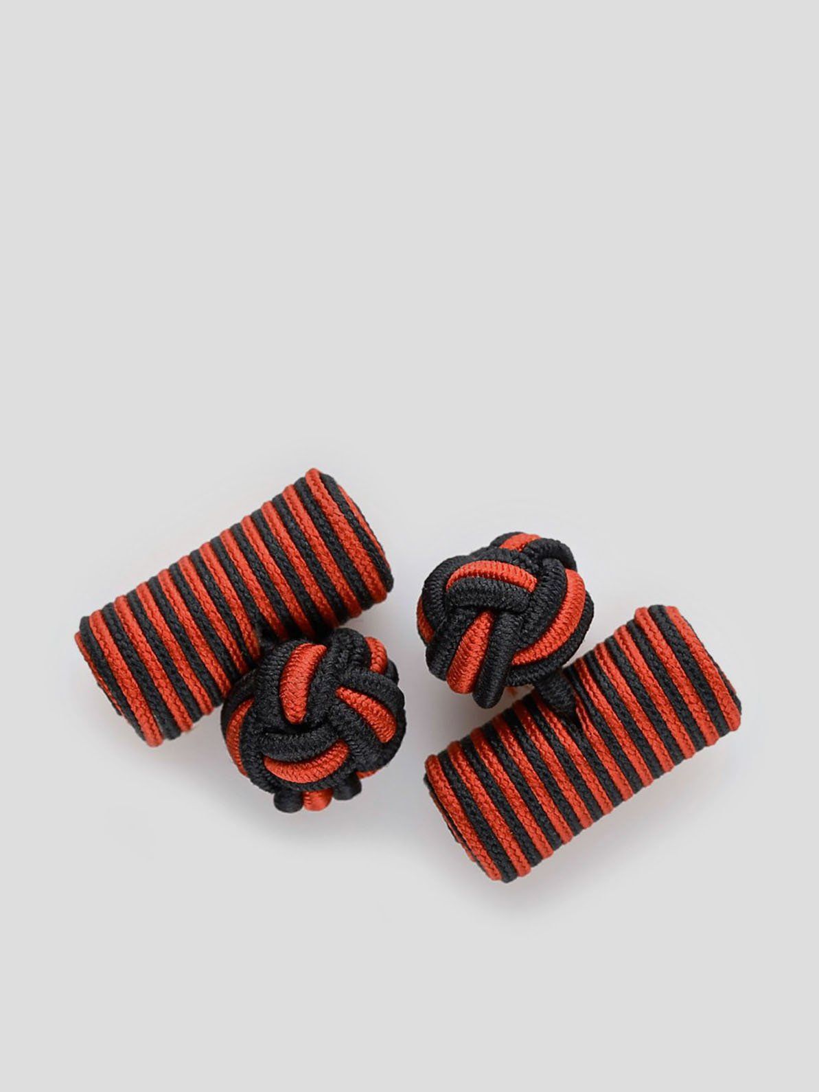 Black & Red Silk Knots Cylinder 