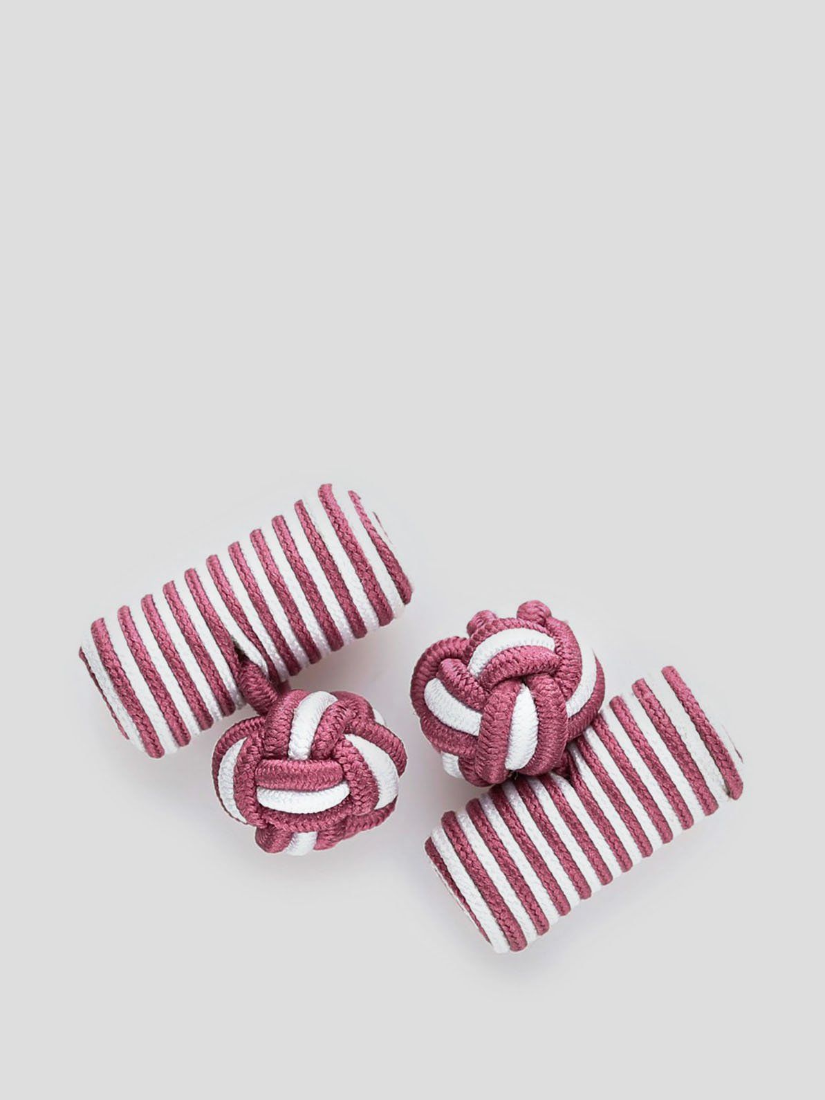 Pink & White Silk Knots Cylinder 