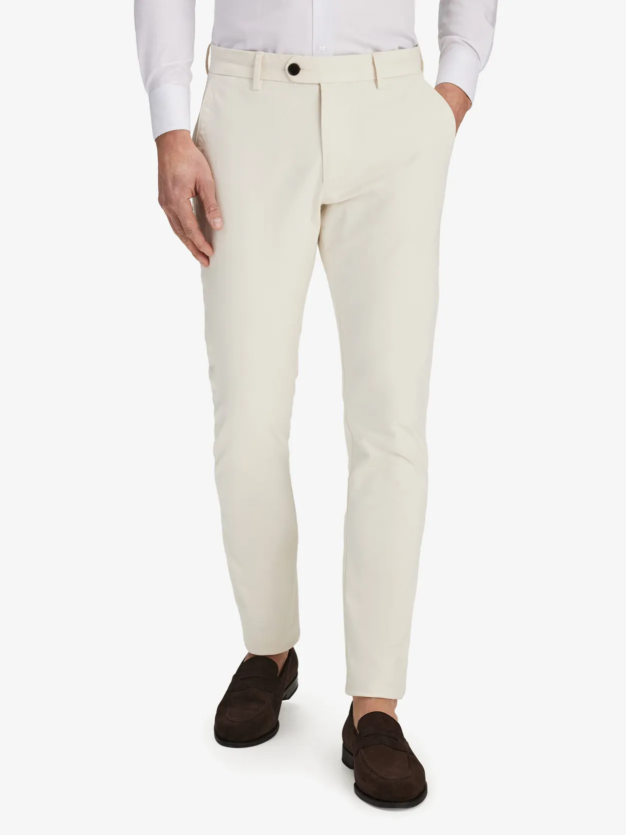 Offwhite Slim Fit Chinos