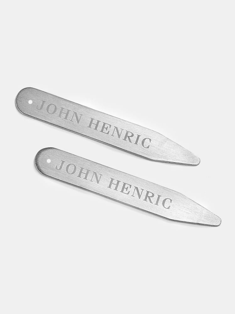 Brushed Silver Collar Stay