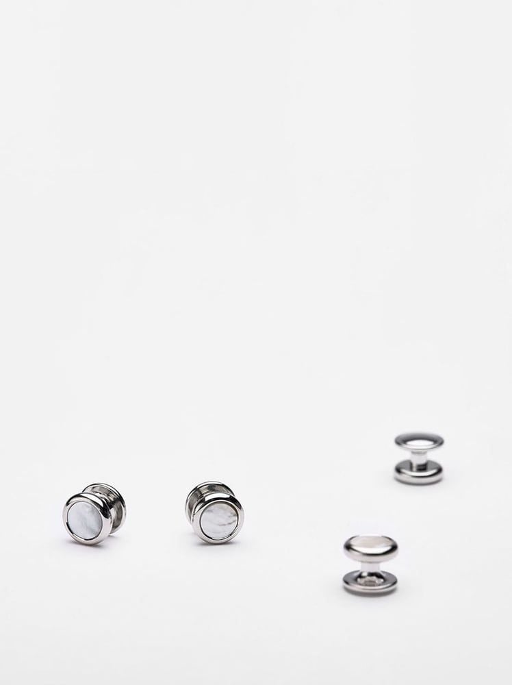 Formal Buttons Silver