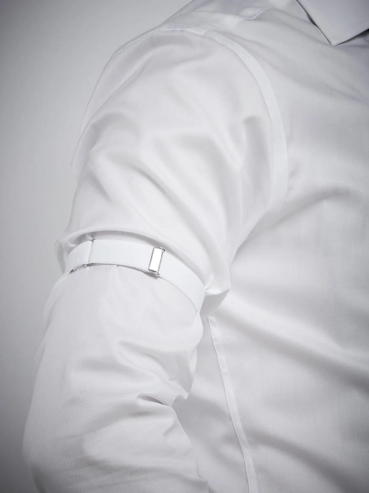 White Sleeve Garters Textile