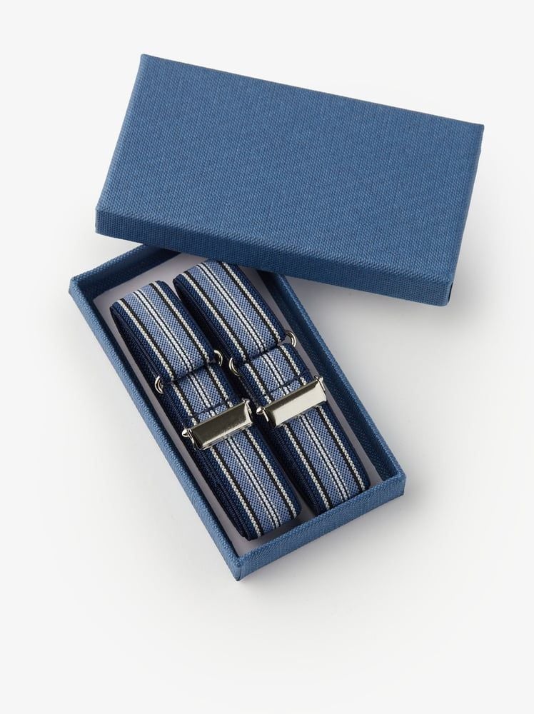 Blue & Light Blue Sleeve Garters Textile